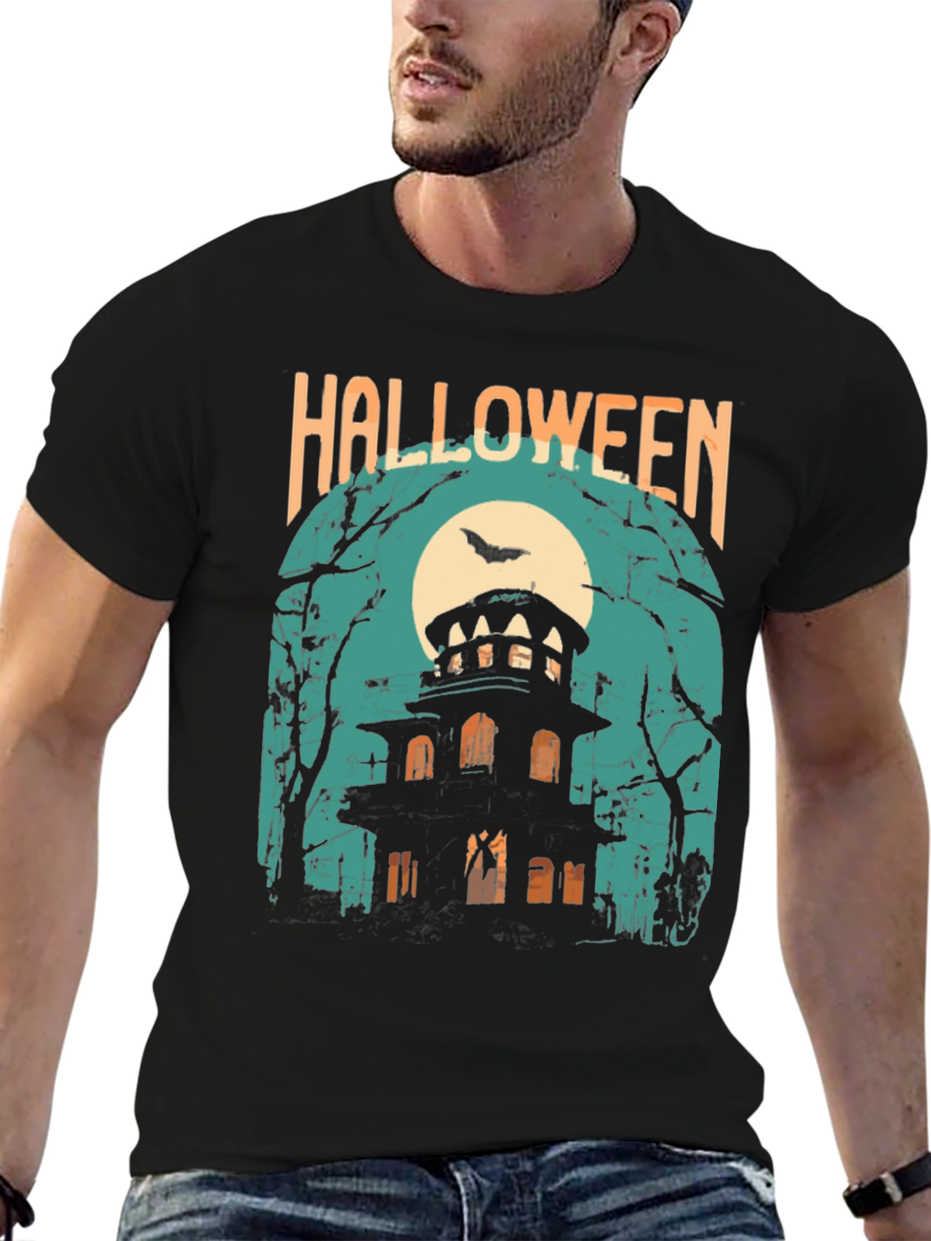 Camiseta Halloween Casa Embrujada