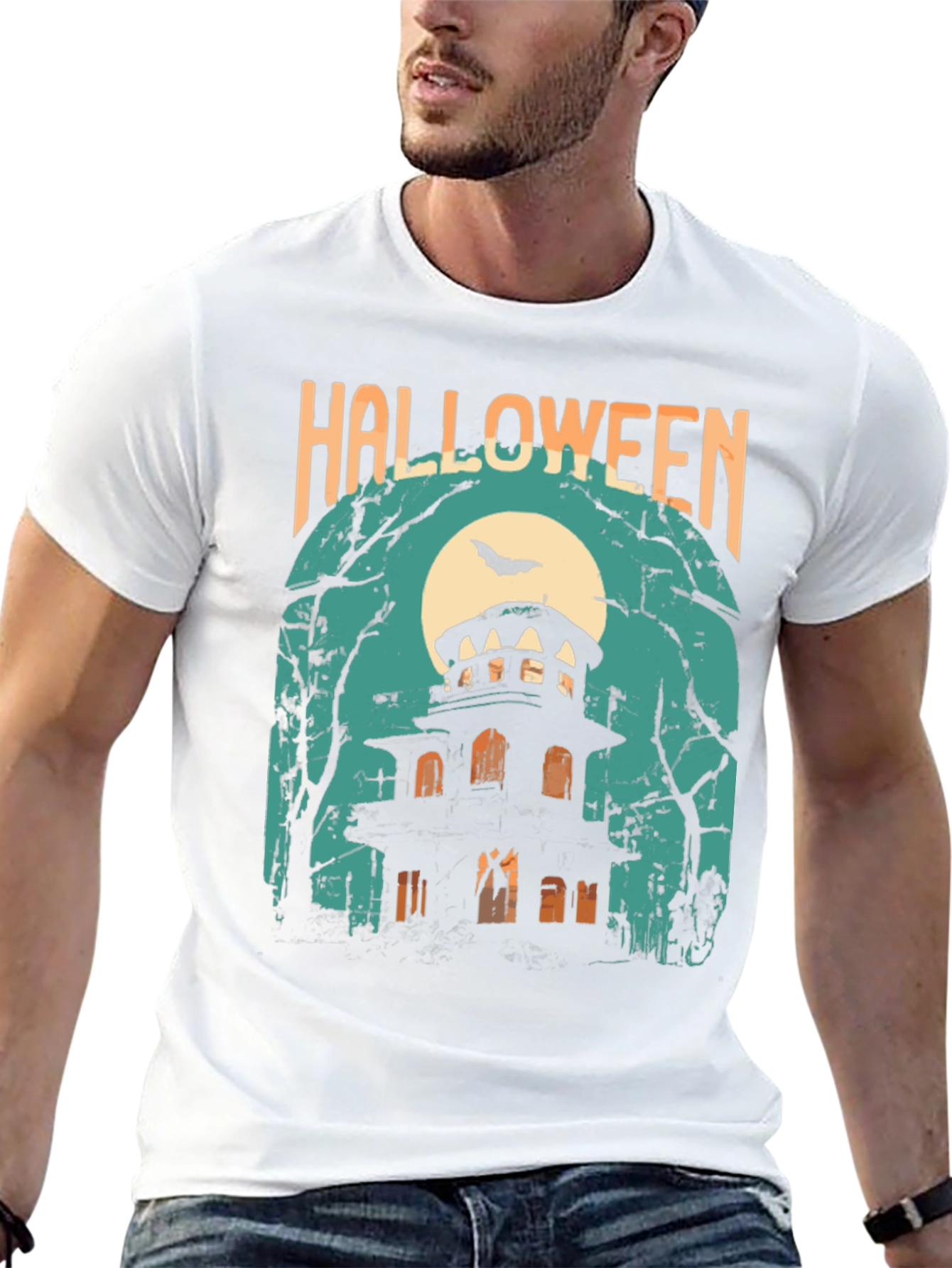 Camiseta Halloween Casa Embrujada