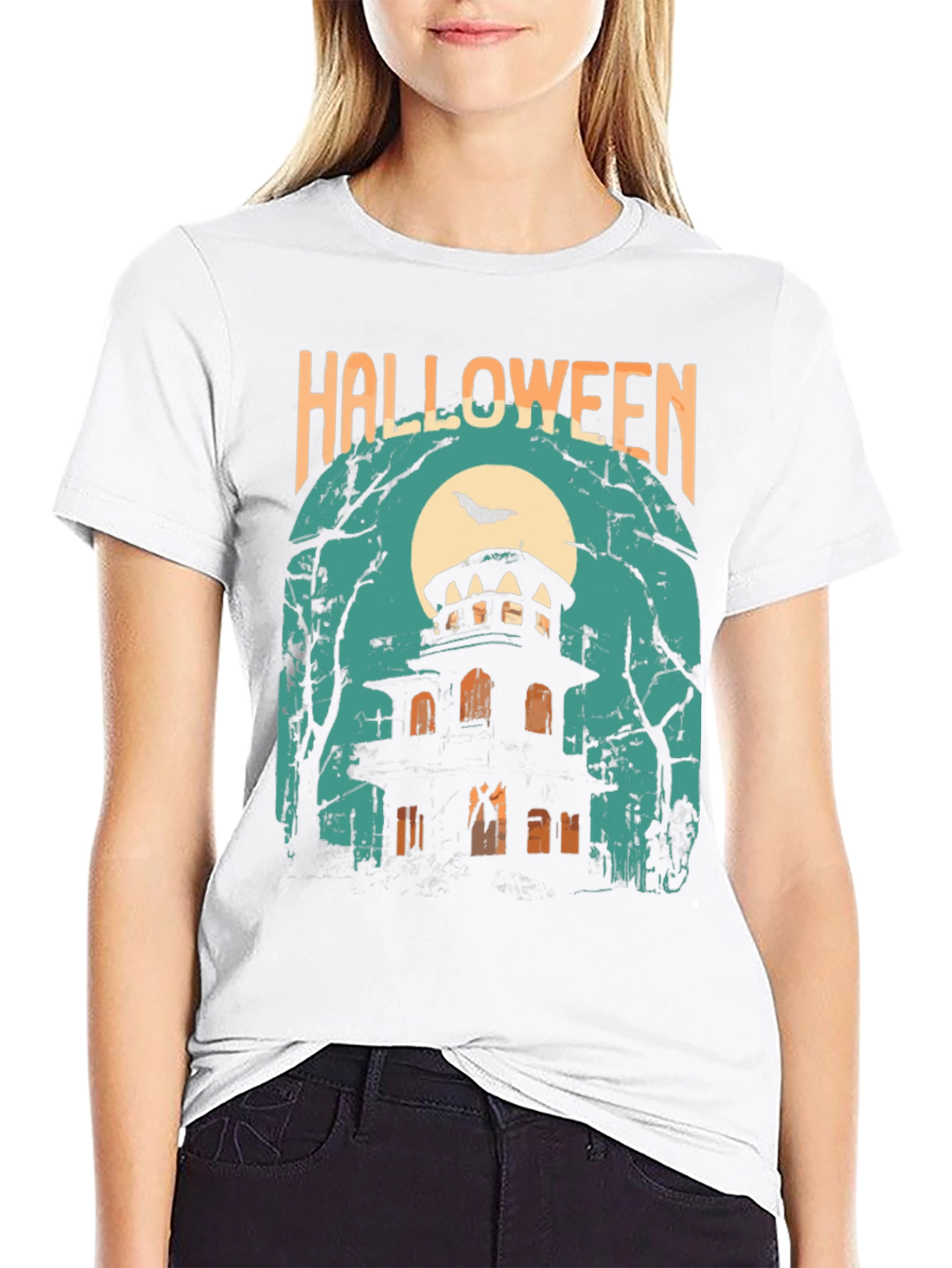 Camiseta Halloween Casa Embrujada