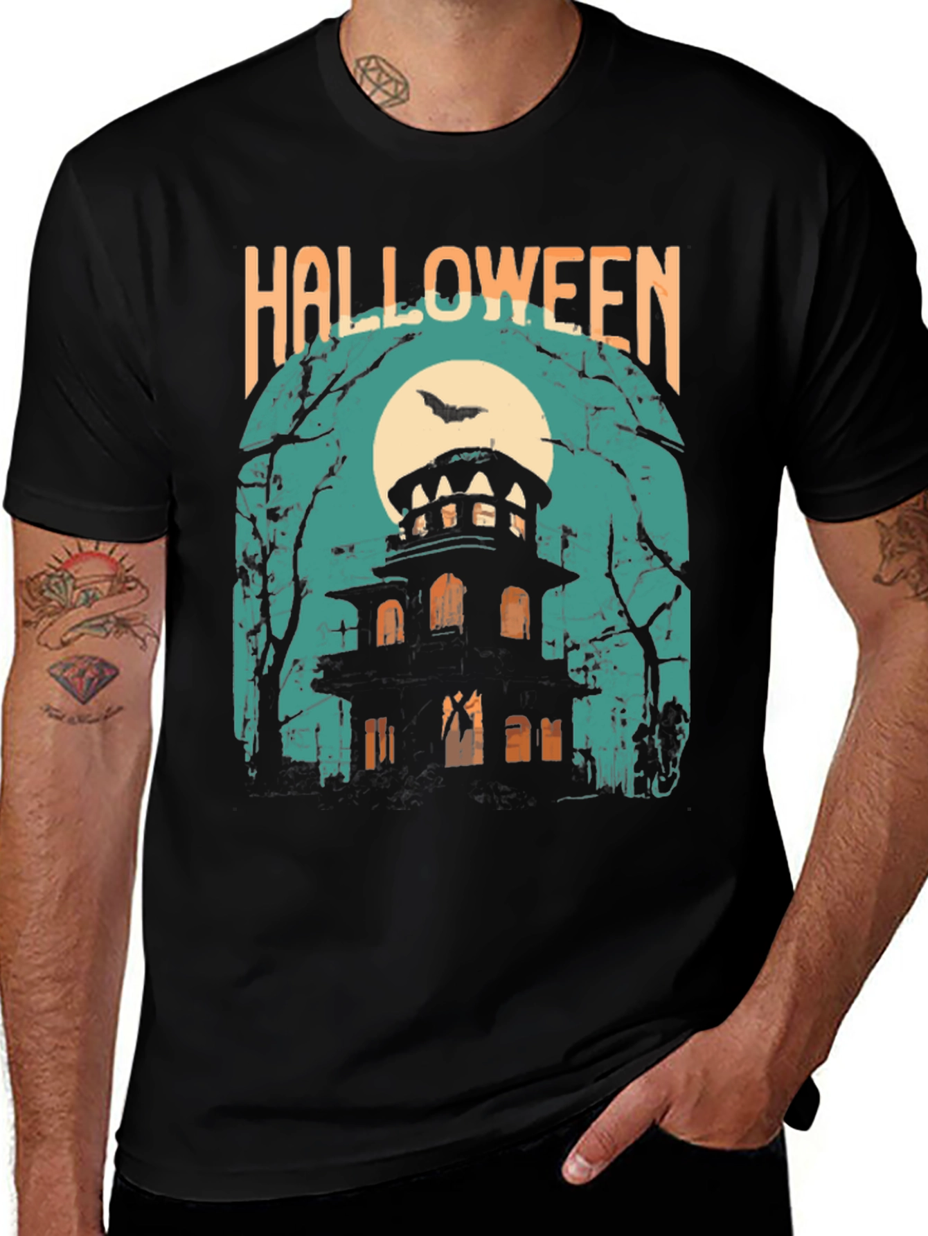 Camiseta Halloween Casa Embrujada