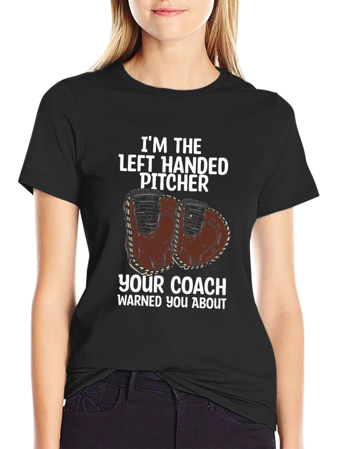 Camiseta de Béisbol para Lanzador Zurdo - Advertencia del Entrenador