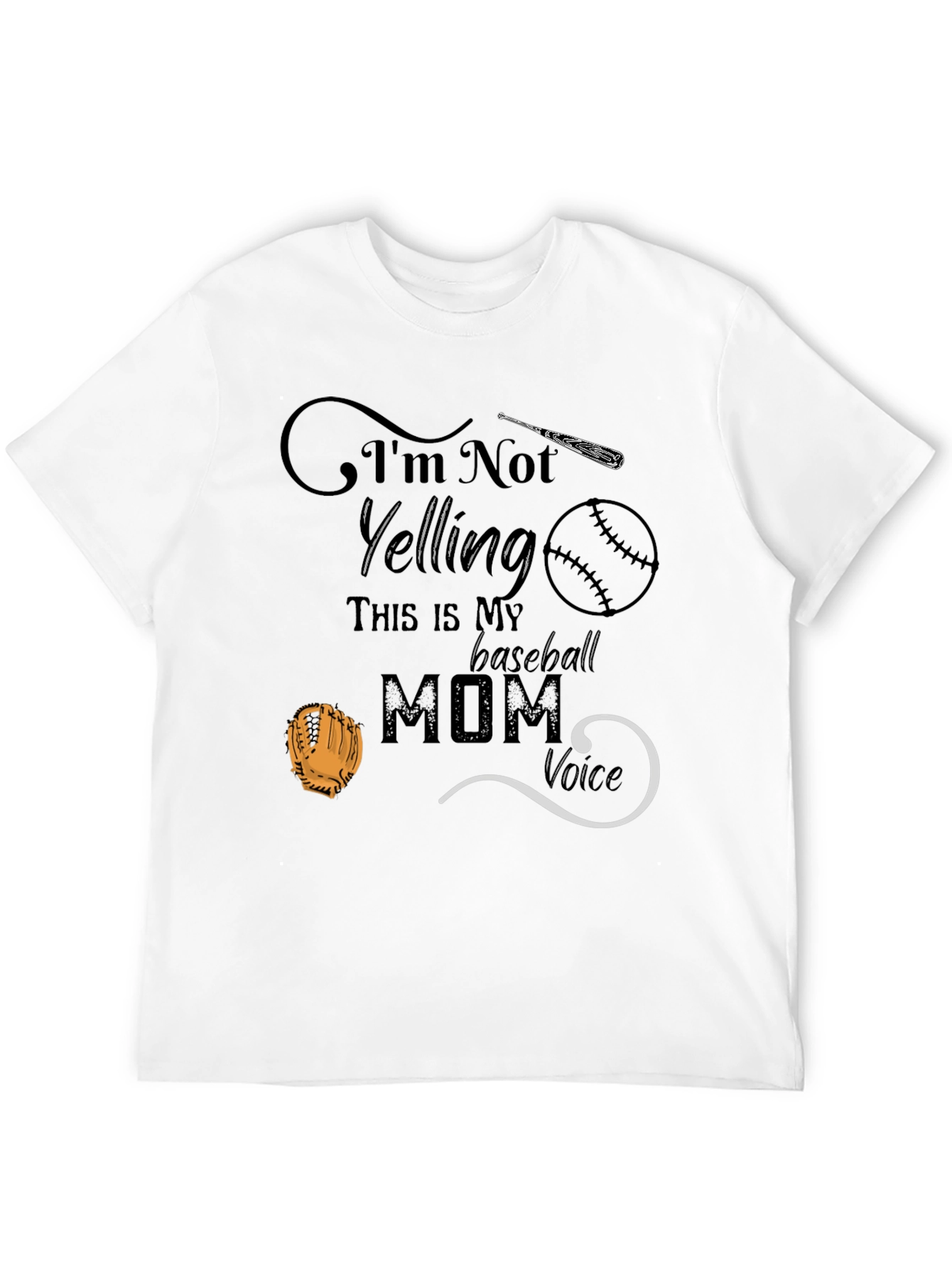 Camiseta de mamá de béisbol - Voz de mamá