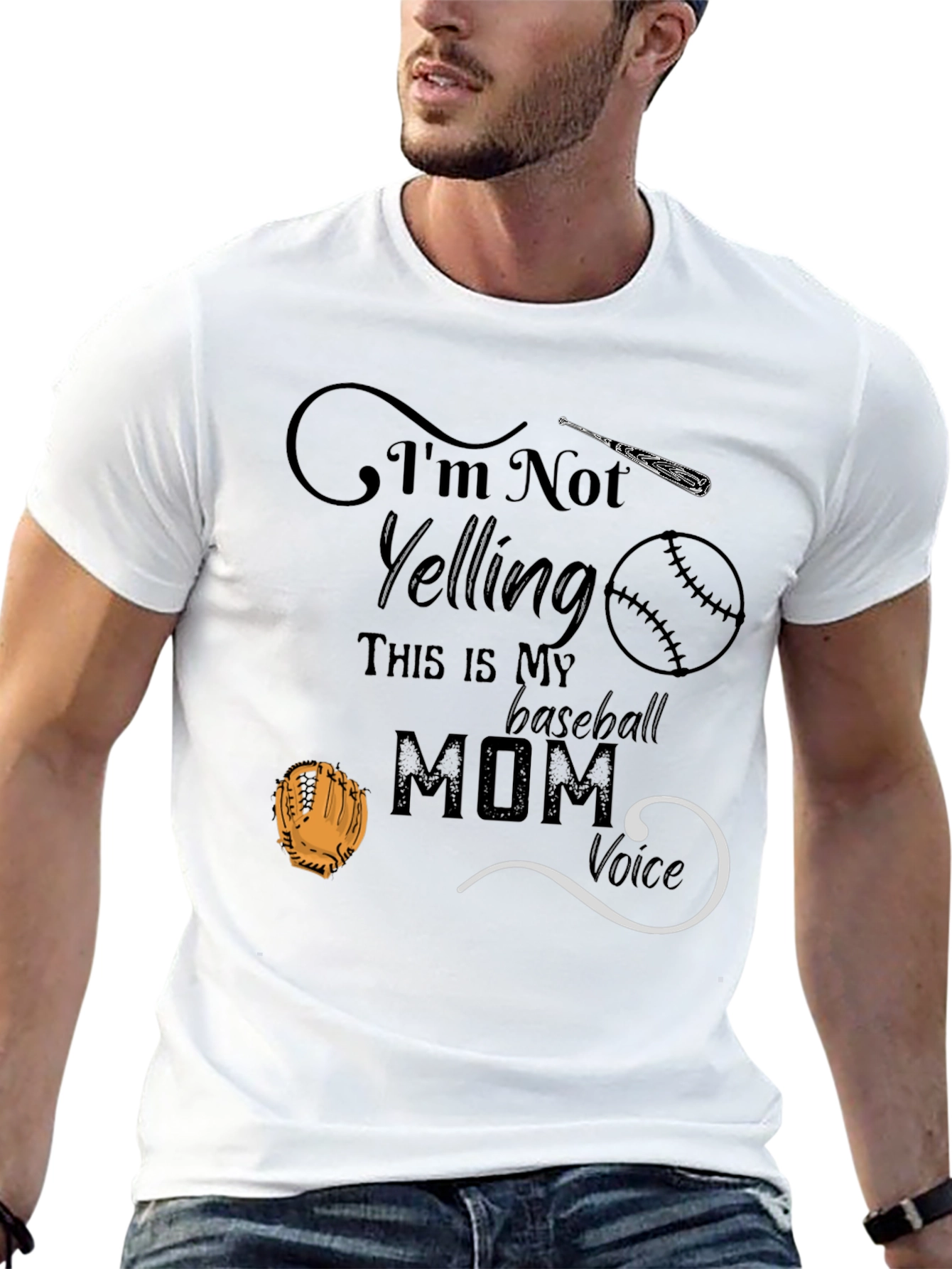 Camiseta de mamá de béisbol - Voz de mamá