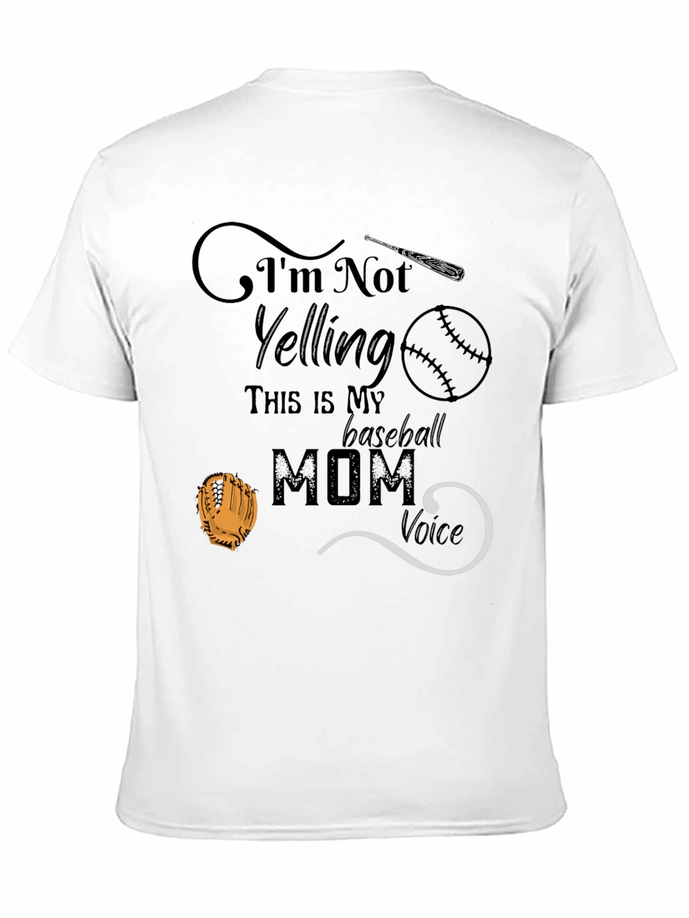 Camiseta de mamá de béisbol - Voz de mamá