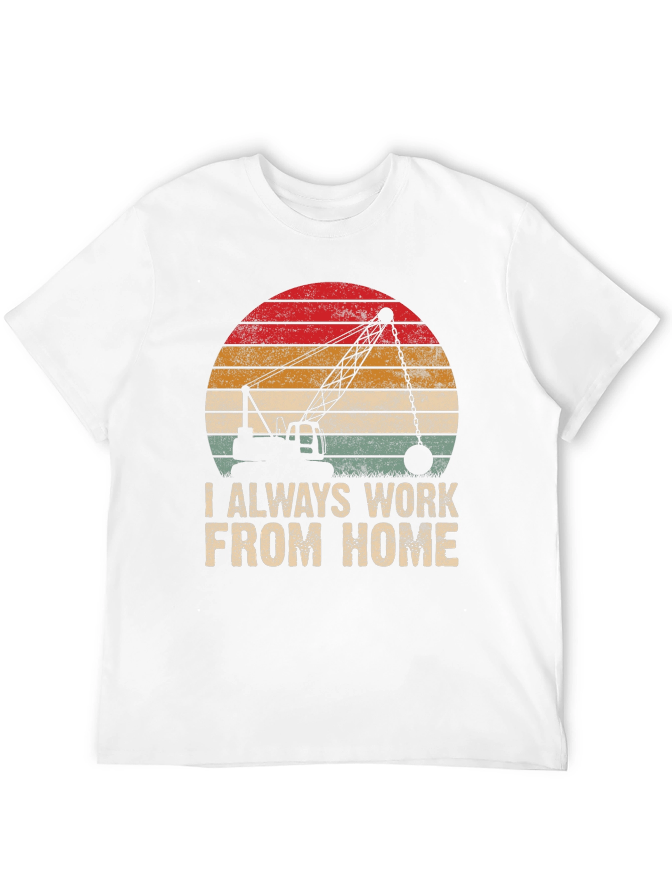 Camiseta Hombre Siempre Trabajo Desde Casa