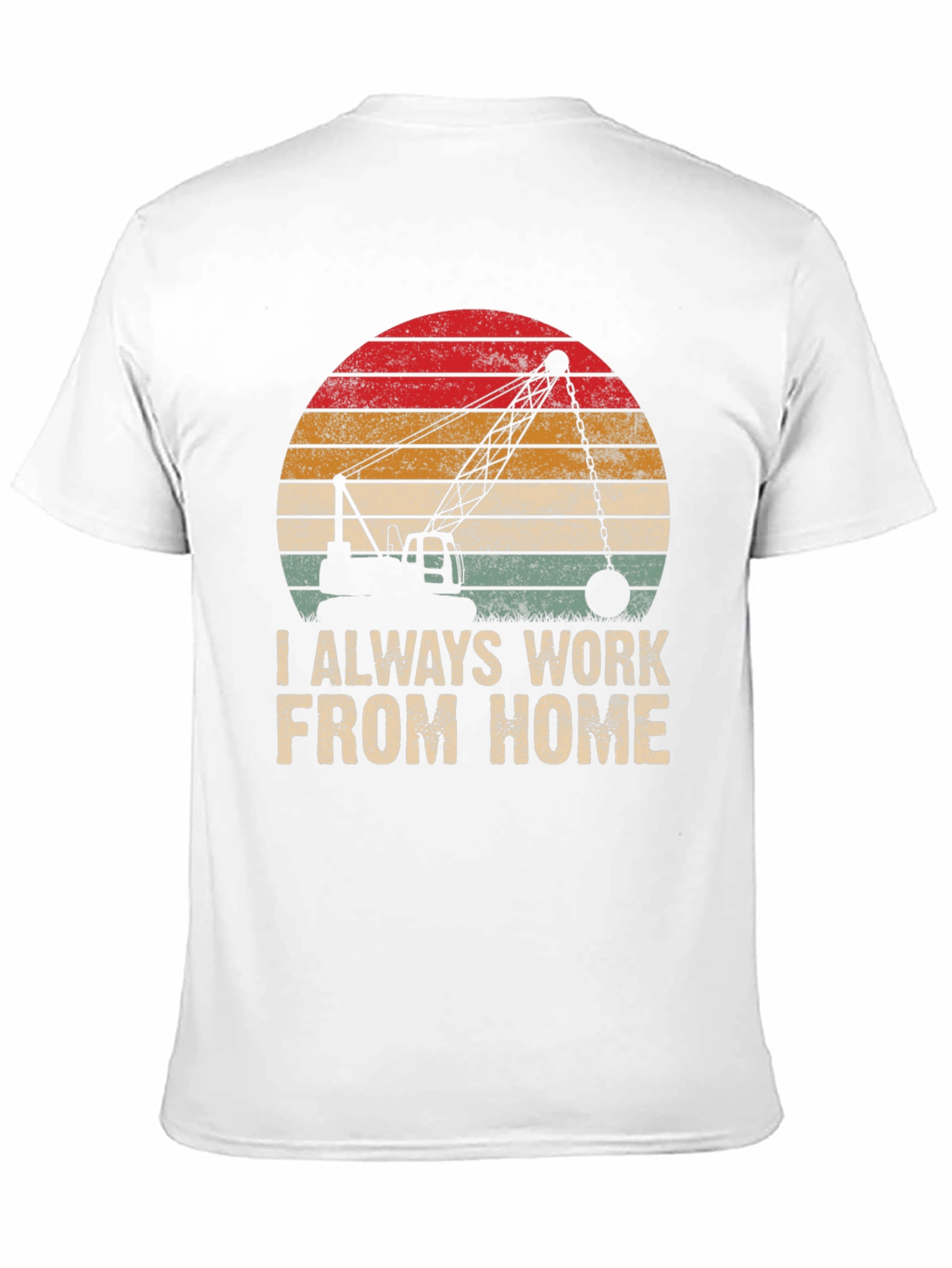Camiseta Hombre Siempre Trabajo Desde Casa