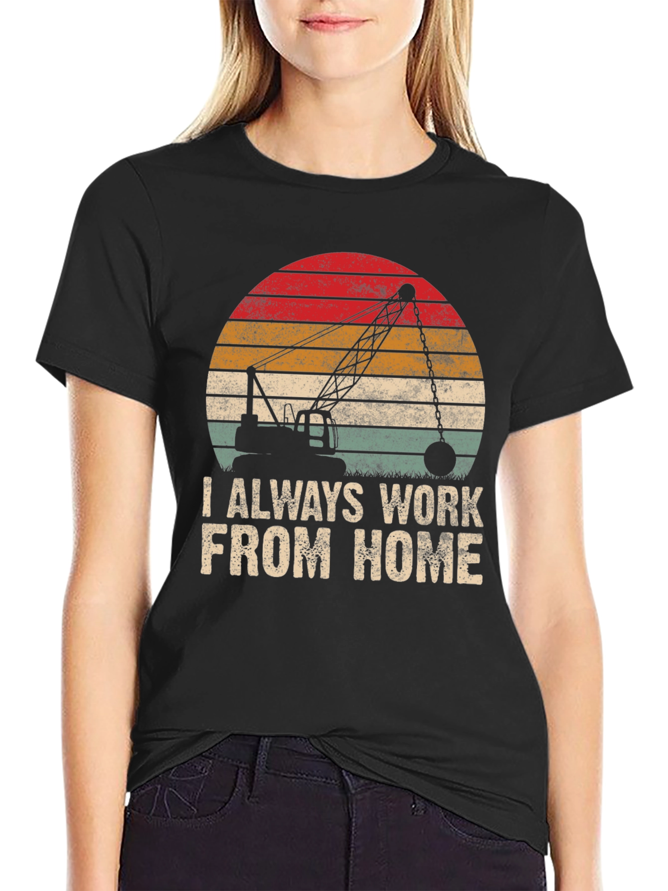 Camiseta Hombre Siempre Trabajo Desde Casa