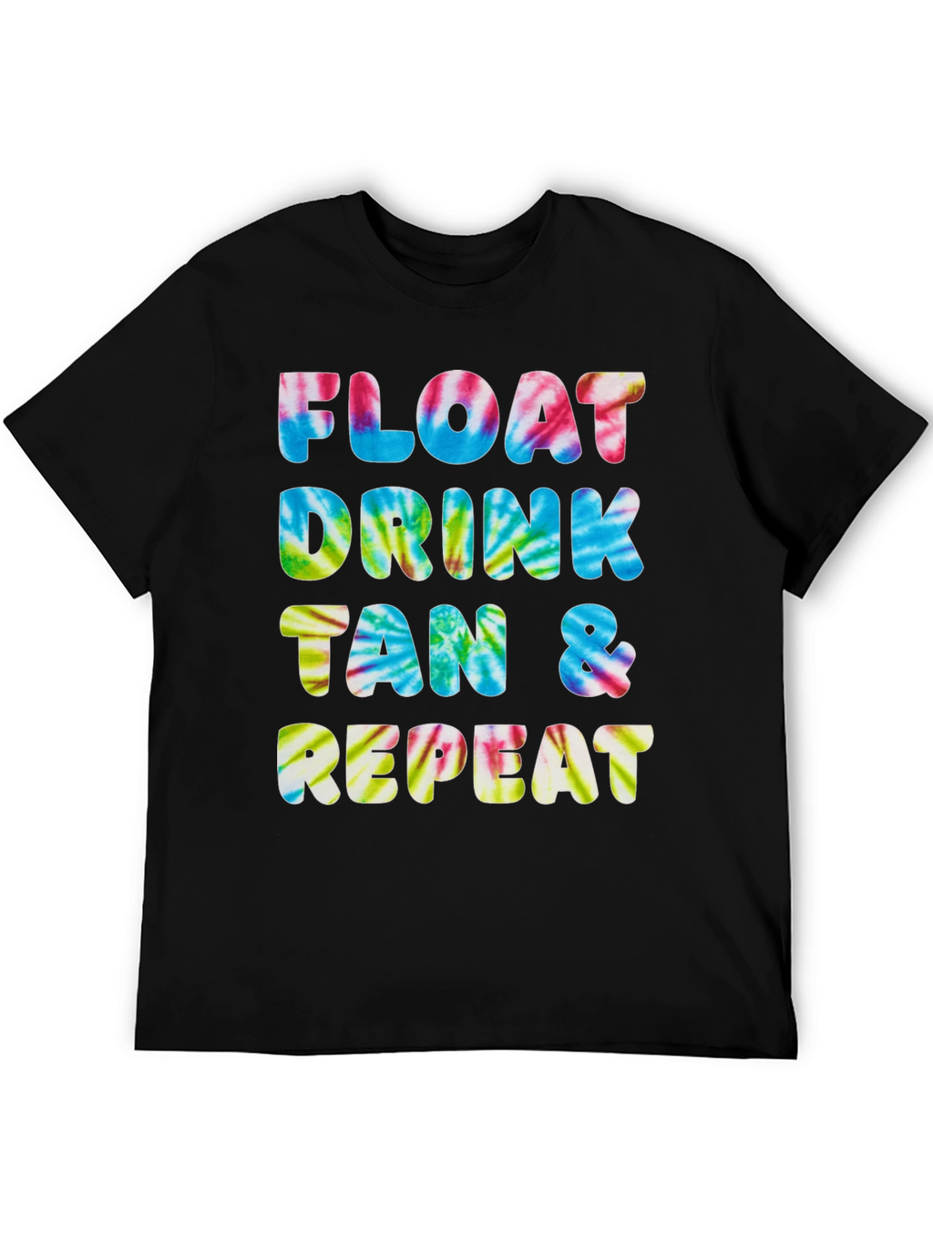 Camiseta Float Drink Tan Repeat Tie-Dye