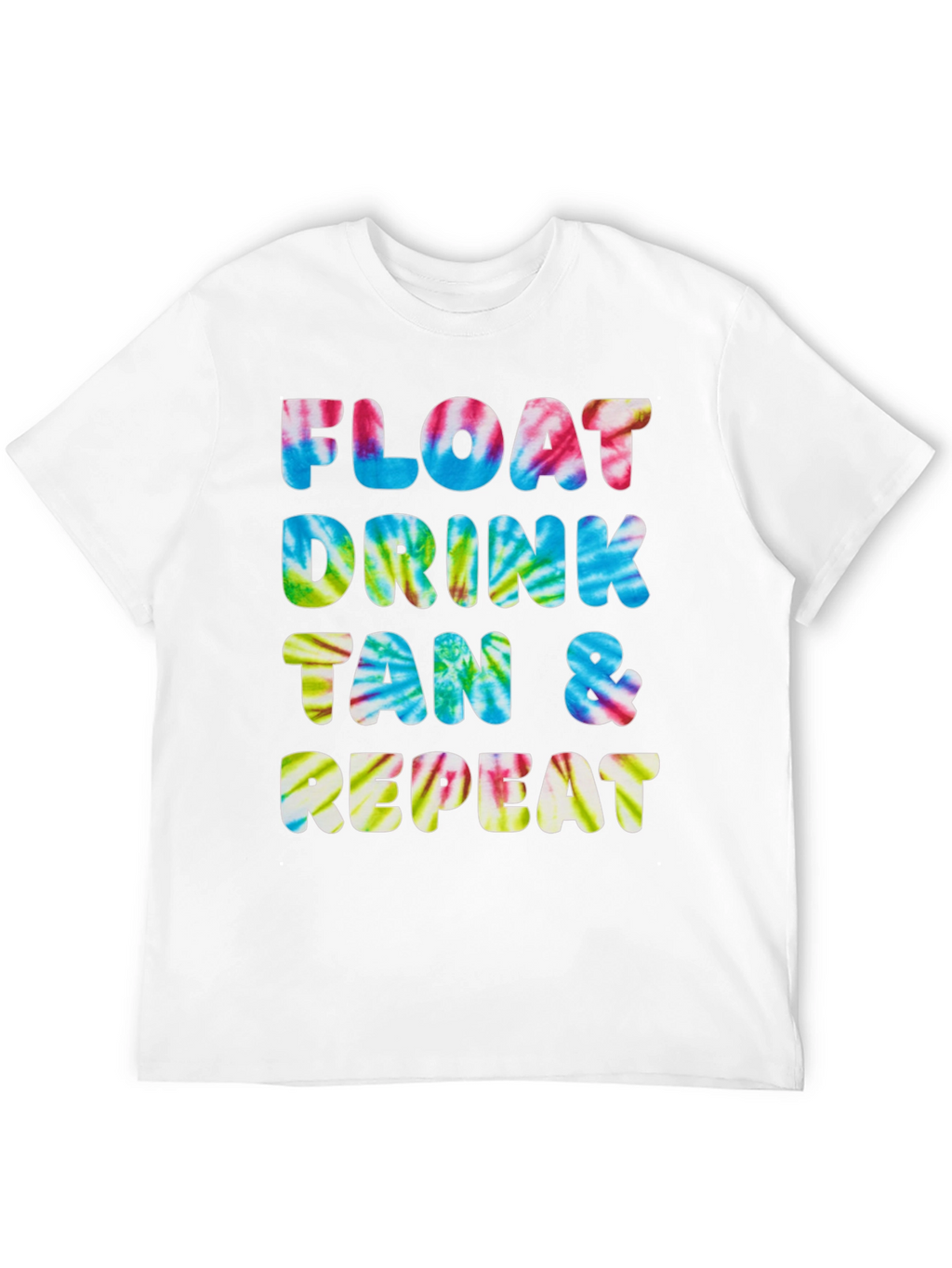 Camiseta Float Drink Tan Repeat Tie-Dye