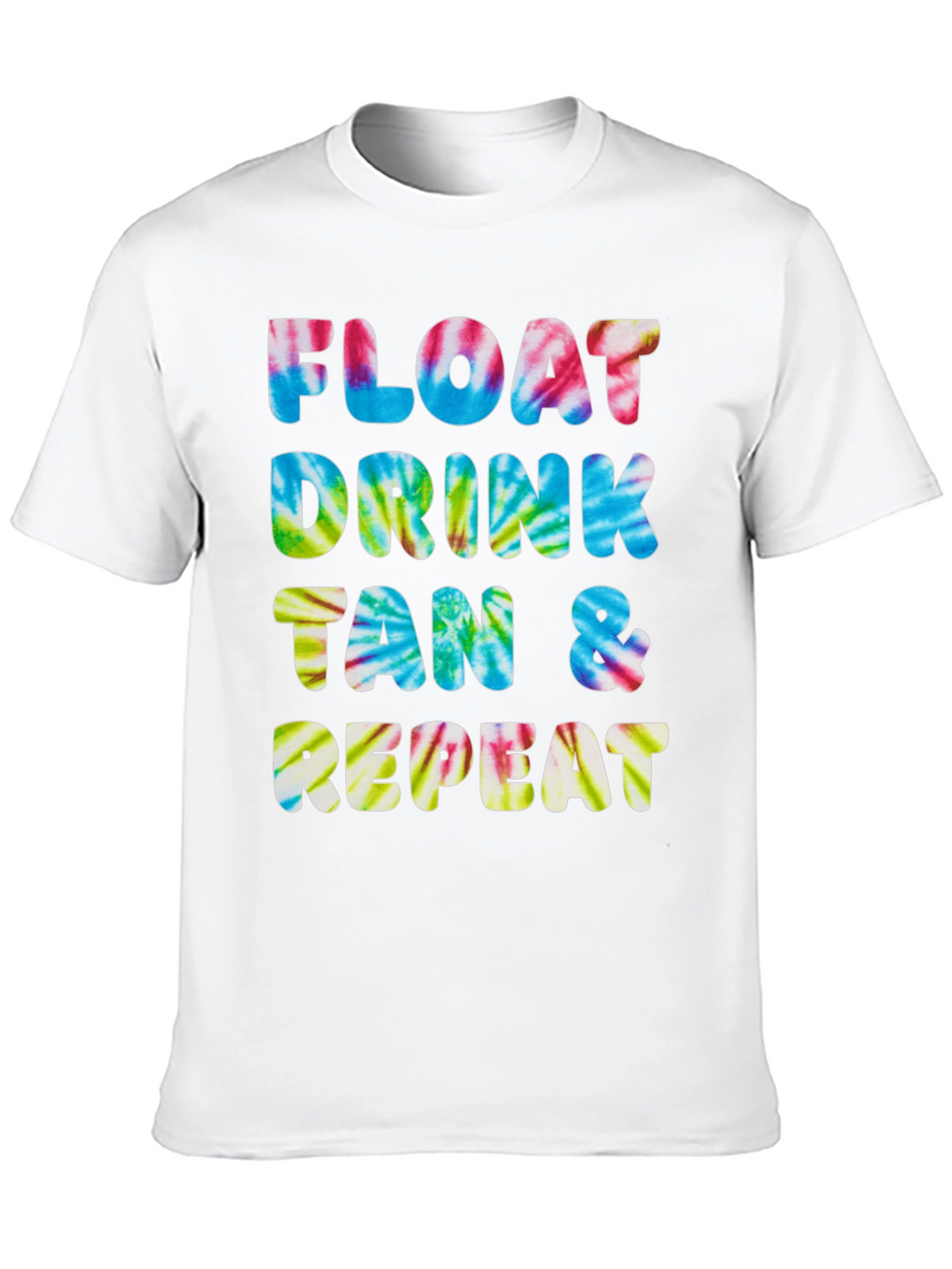 Camiseta Float Drink Tan Repeat Tie-Dye