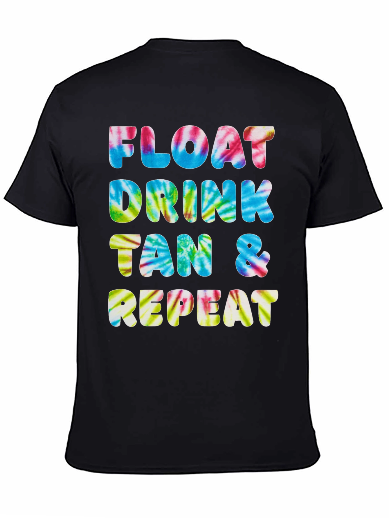 Camiseta Float Drink Tan Repeat Tie-Dye