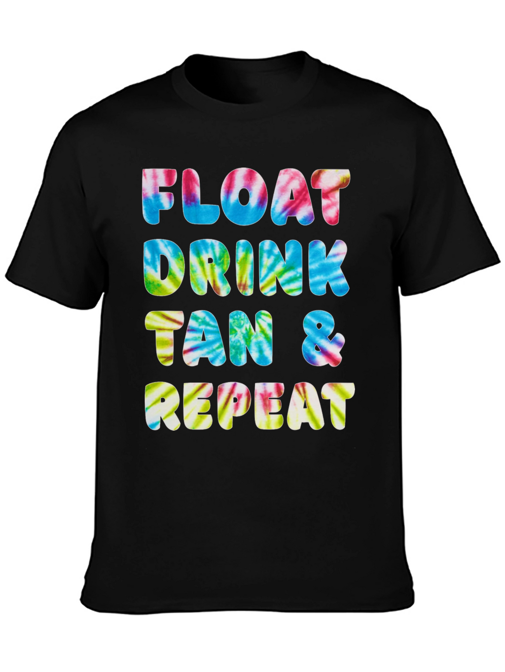 Camiseta Float Drink Tan Repeat Tie-Dye