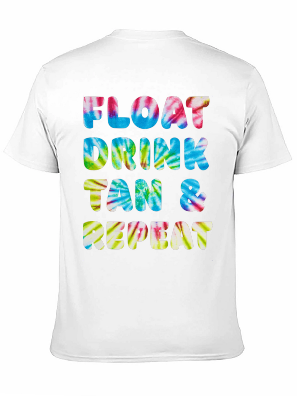 Camiseta Float Drink Tan Repeat Tie-Dye