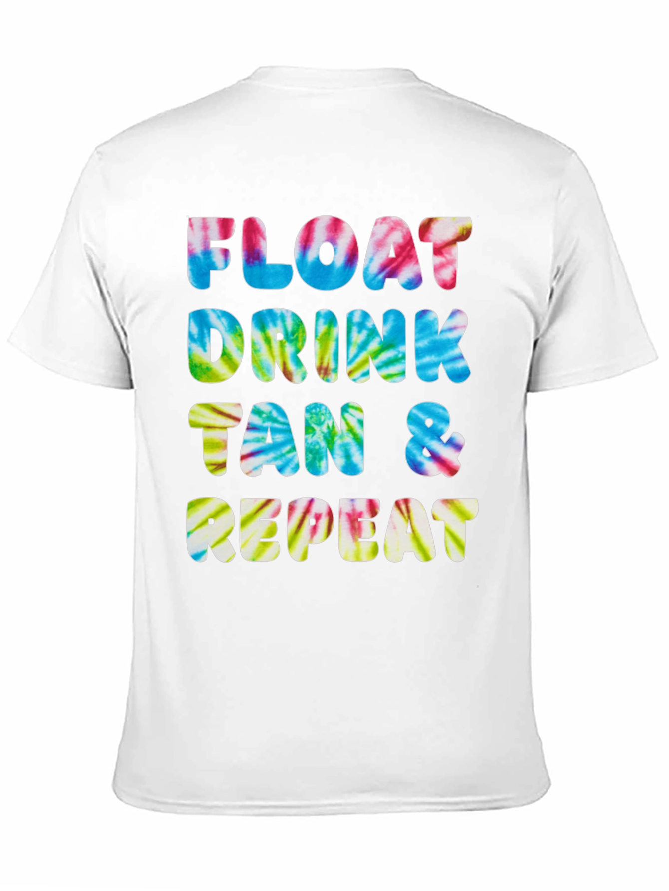 Camiseta Float Drink Tan Repeat Tie-Dye