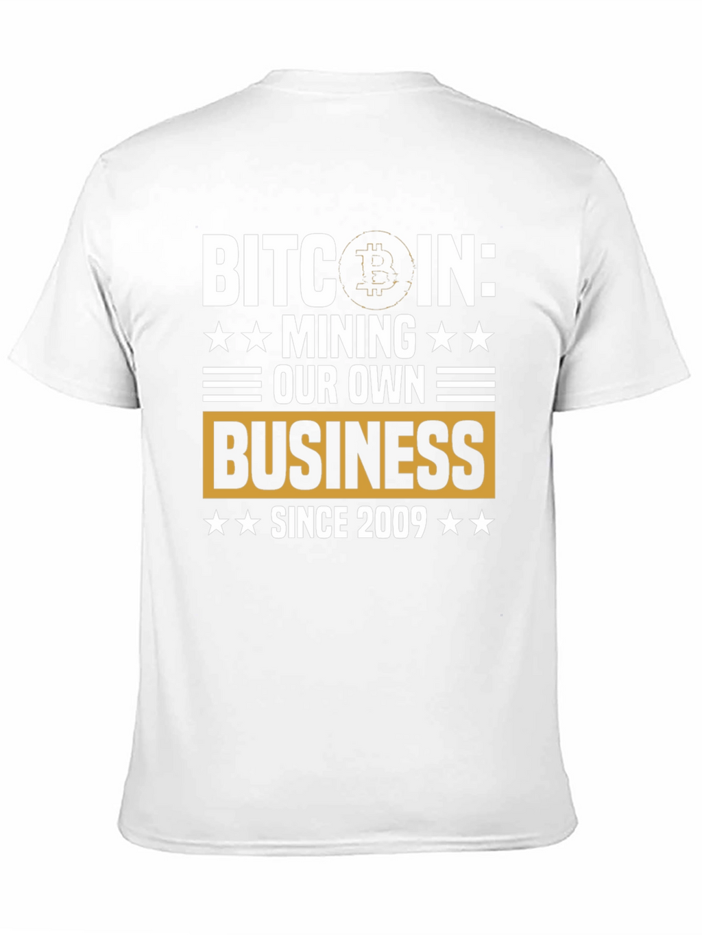 Camiseta Bitcoin: Minería Desde 2009