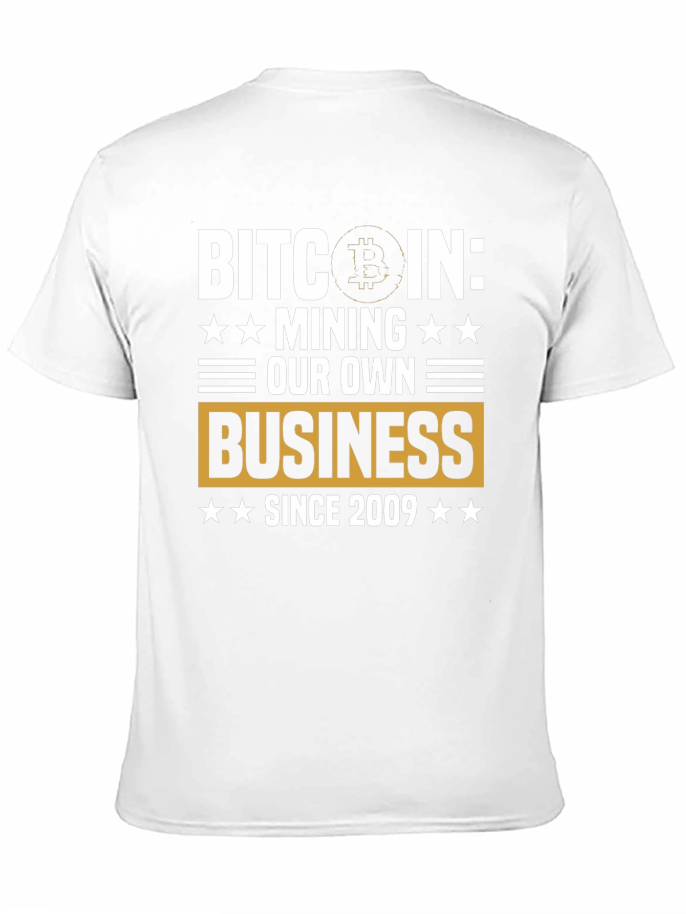 Camiseta Bitcoin: Minería Desde 2009