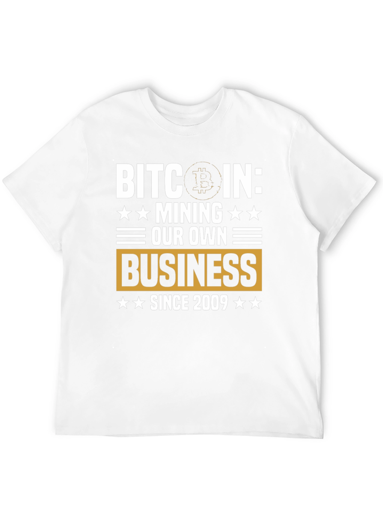 Camiseta Bitcoin: Minería Desde 2009