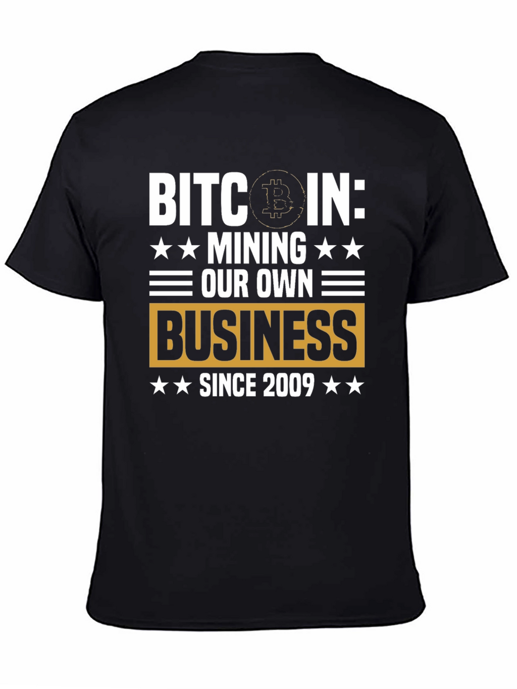 Camiseta Bitcoin: Minería Desde 2009