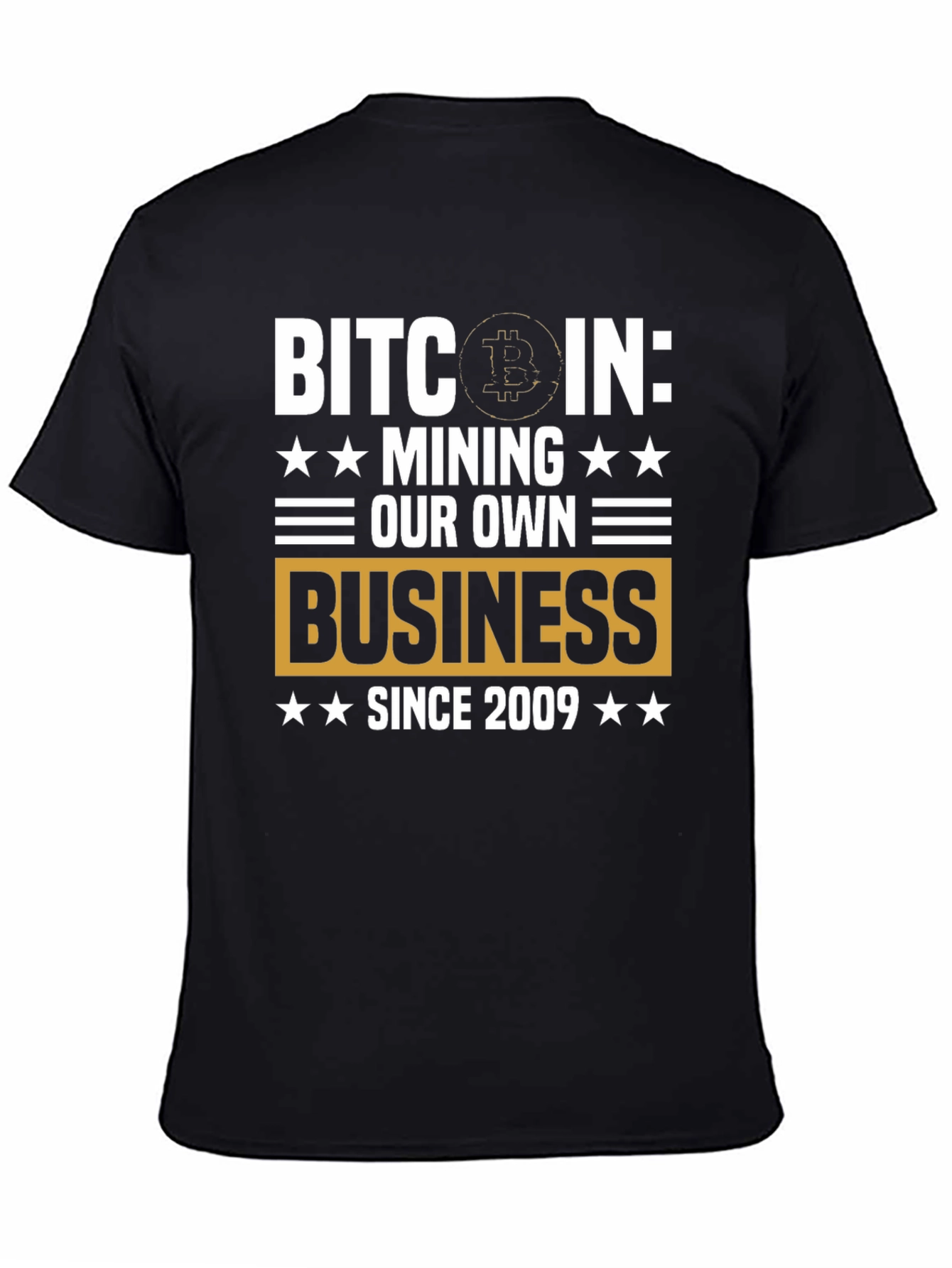 Camiseta Bitcoin: Minería Desde 2009