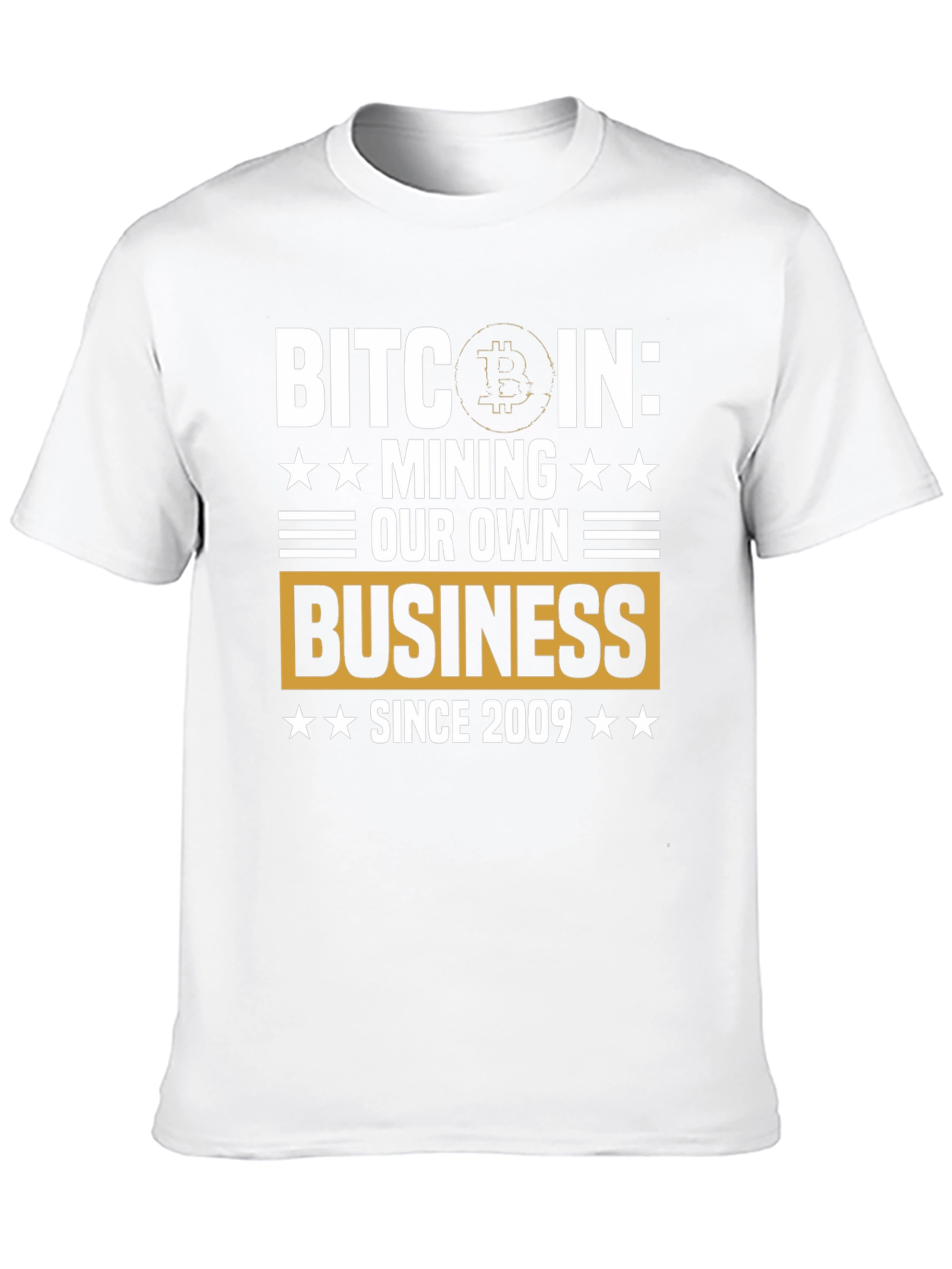 Camiseta Bitcoin: Minería Desde 2009
