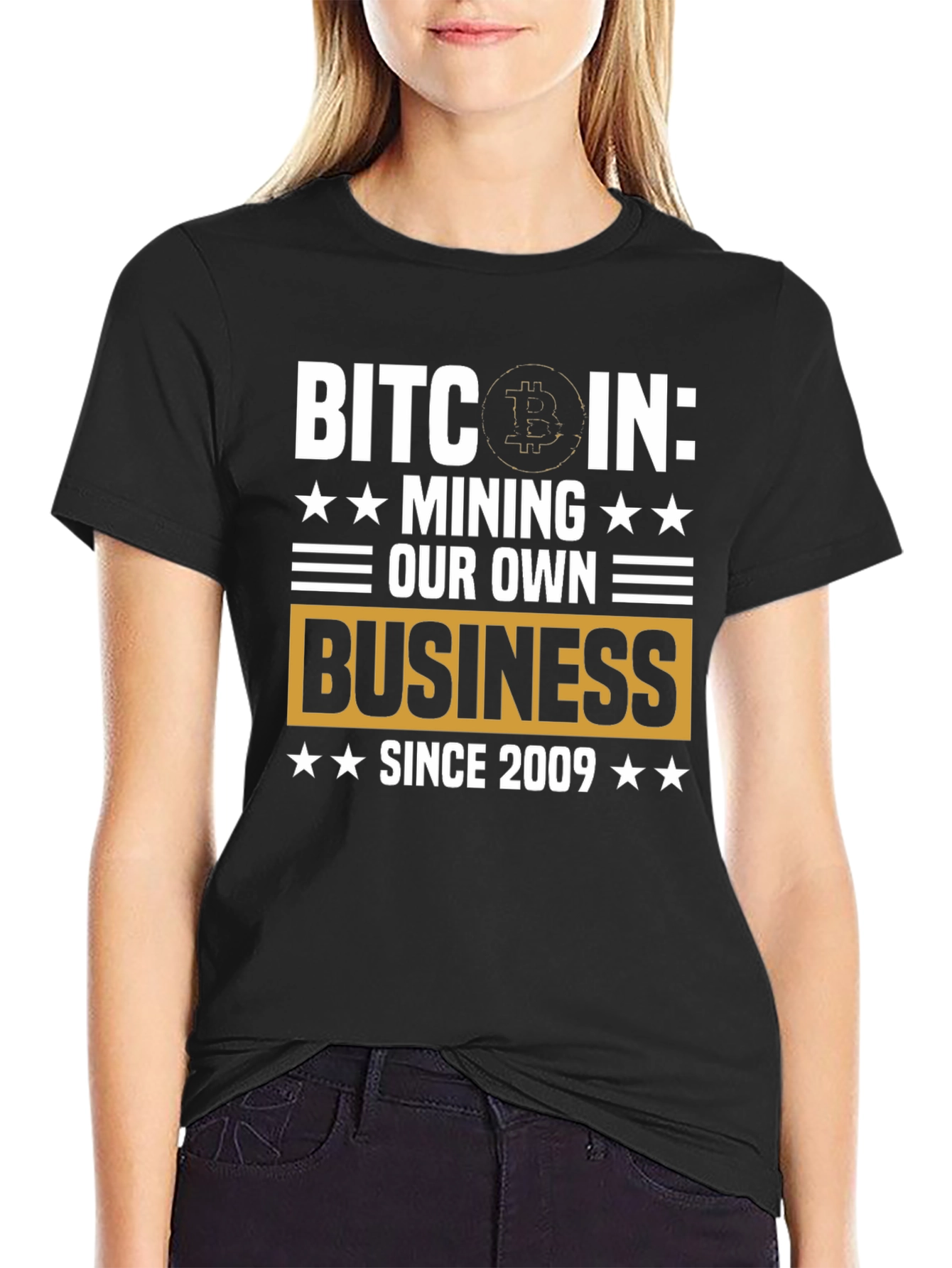 Camiseta Bitcoin: Minería Desde 2009
