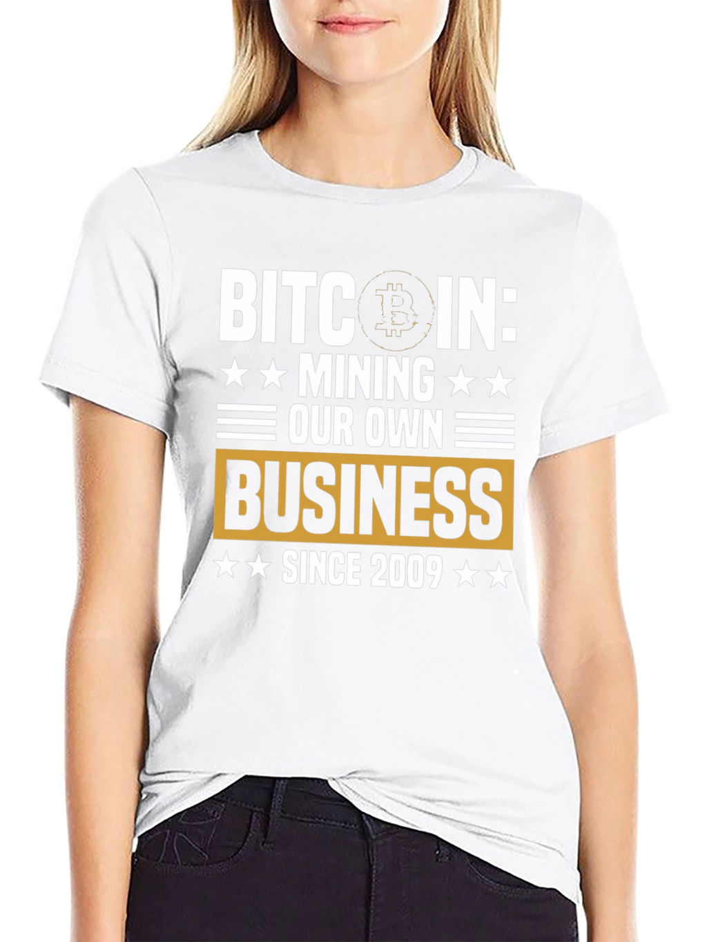 Camiseta Bitcoin: Minería Desde 2009