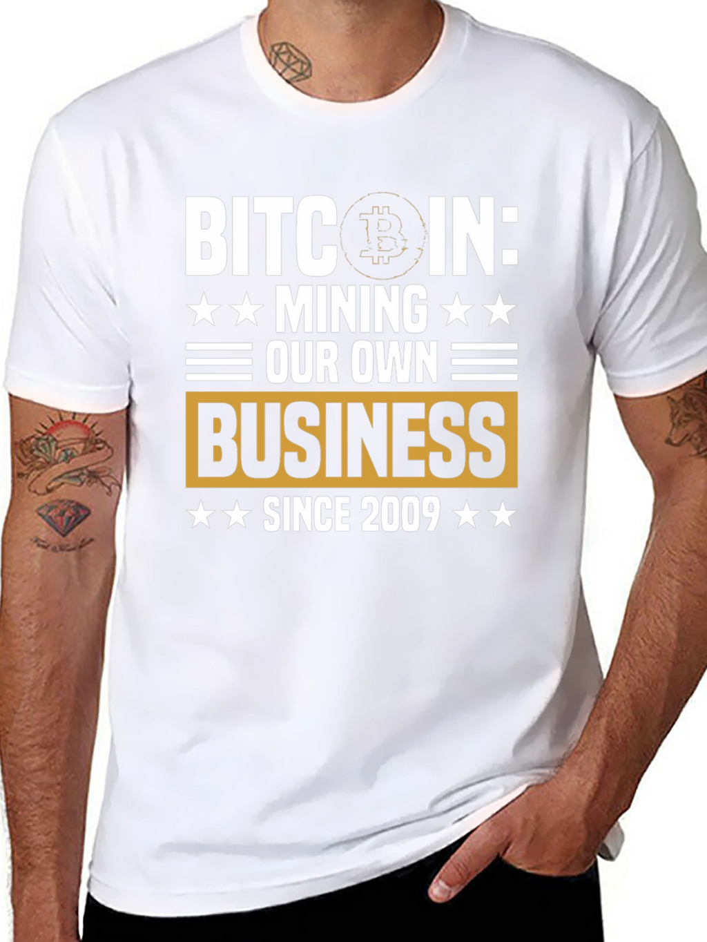 Camiseta Bitcoin: Minería Desde 2009