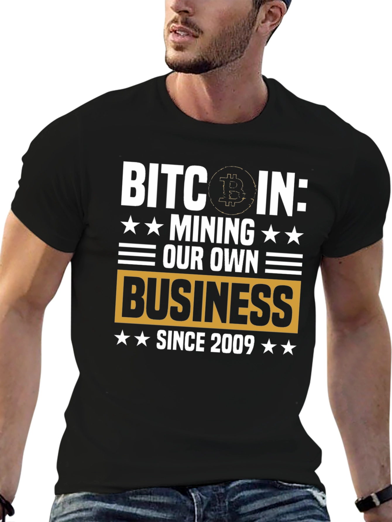 Camiseta Bitcoin: Minería Desde 2009