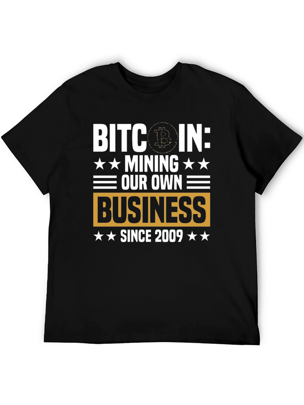 Camiseta Bitcoin: Minería Desde 2009