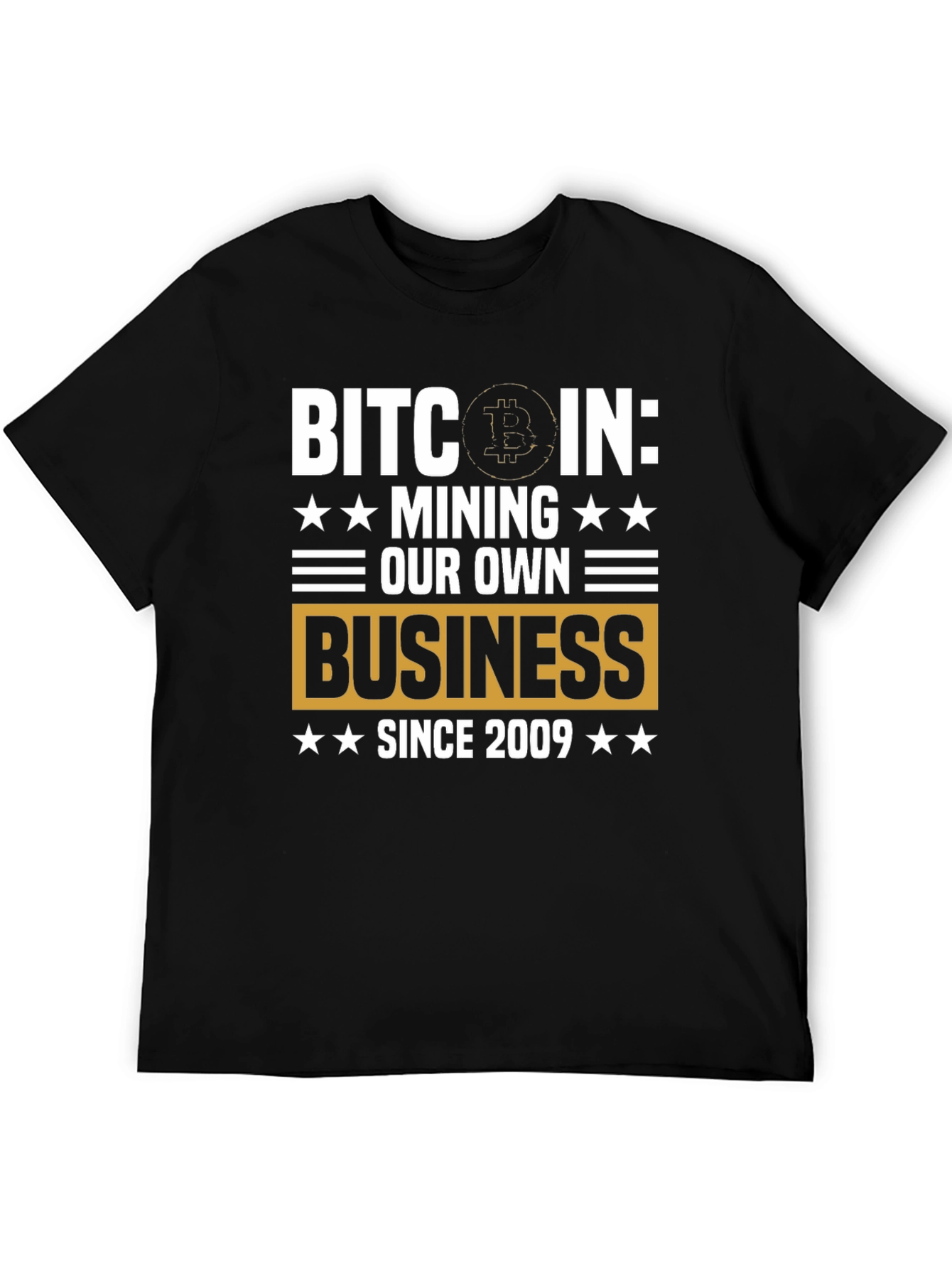 Camiseta Bitcoin: Minería Desde 2009