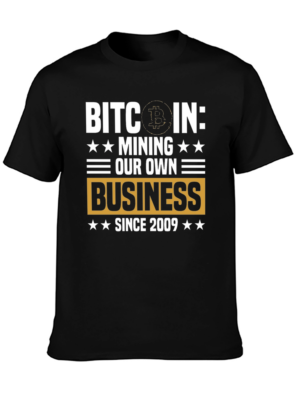 Camiseta Bitcoin: Minería Desde 2009