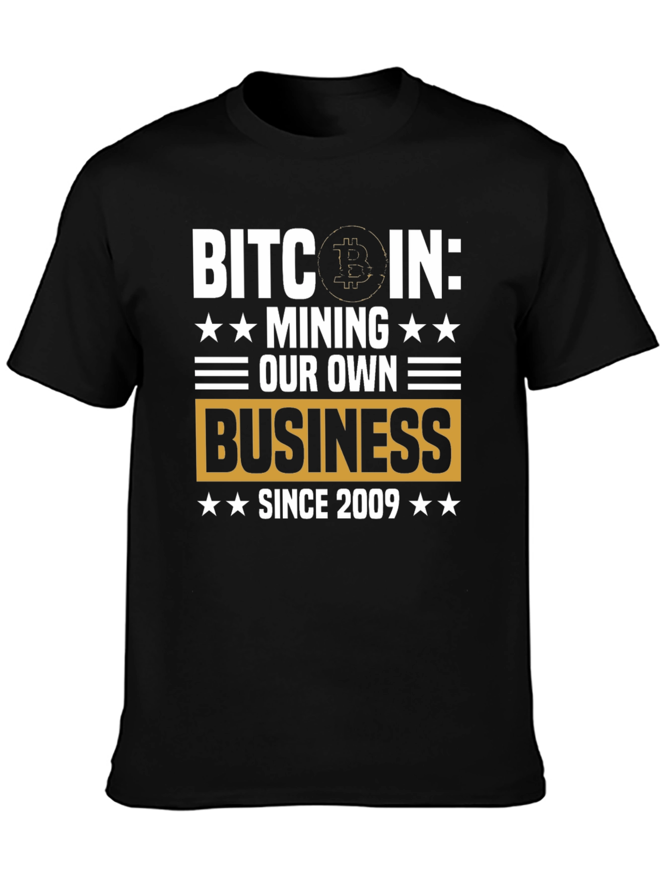 Camiseta Bitcoin: Minería Desde 2009