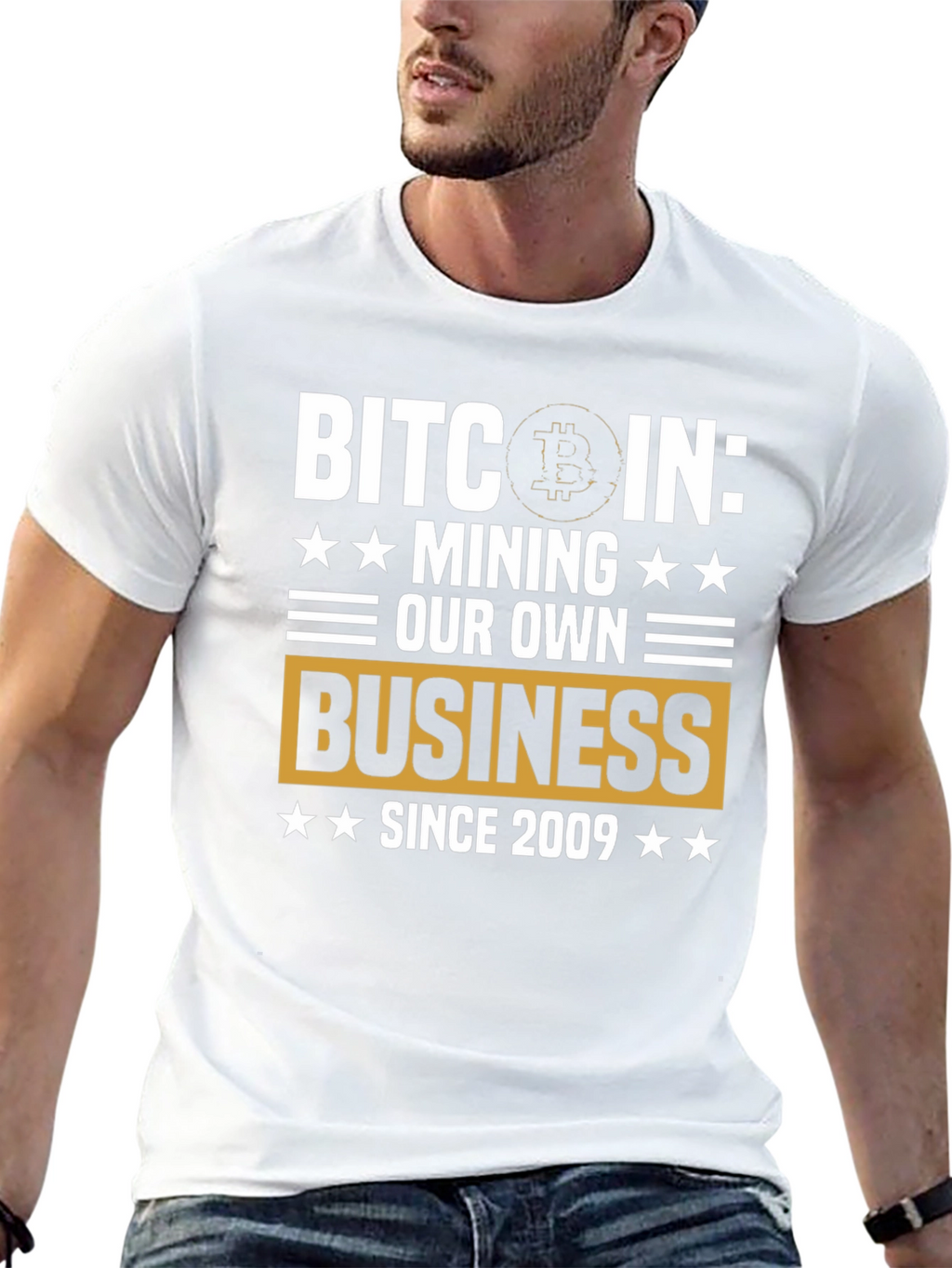 Camiseta Bitcoin: Minería Desde 2009