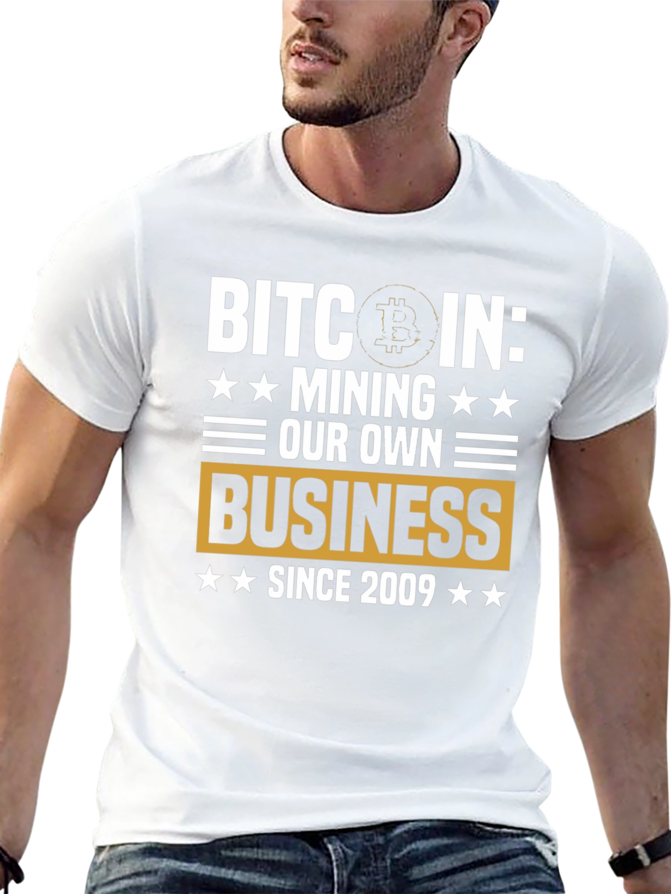 Camiseta Bitcoin: Minería Desde 2009