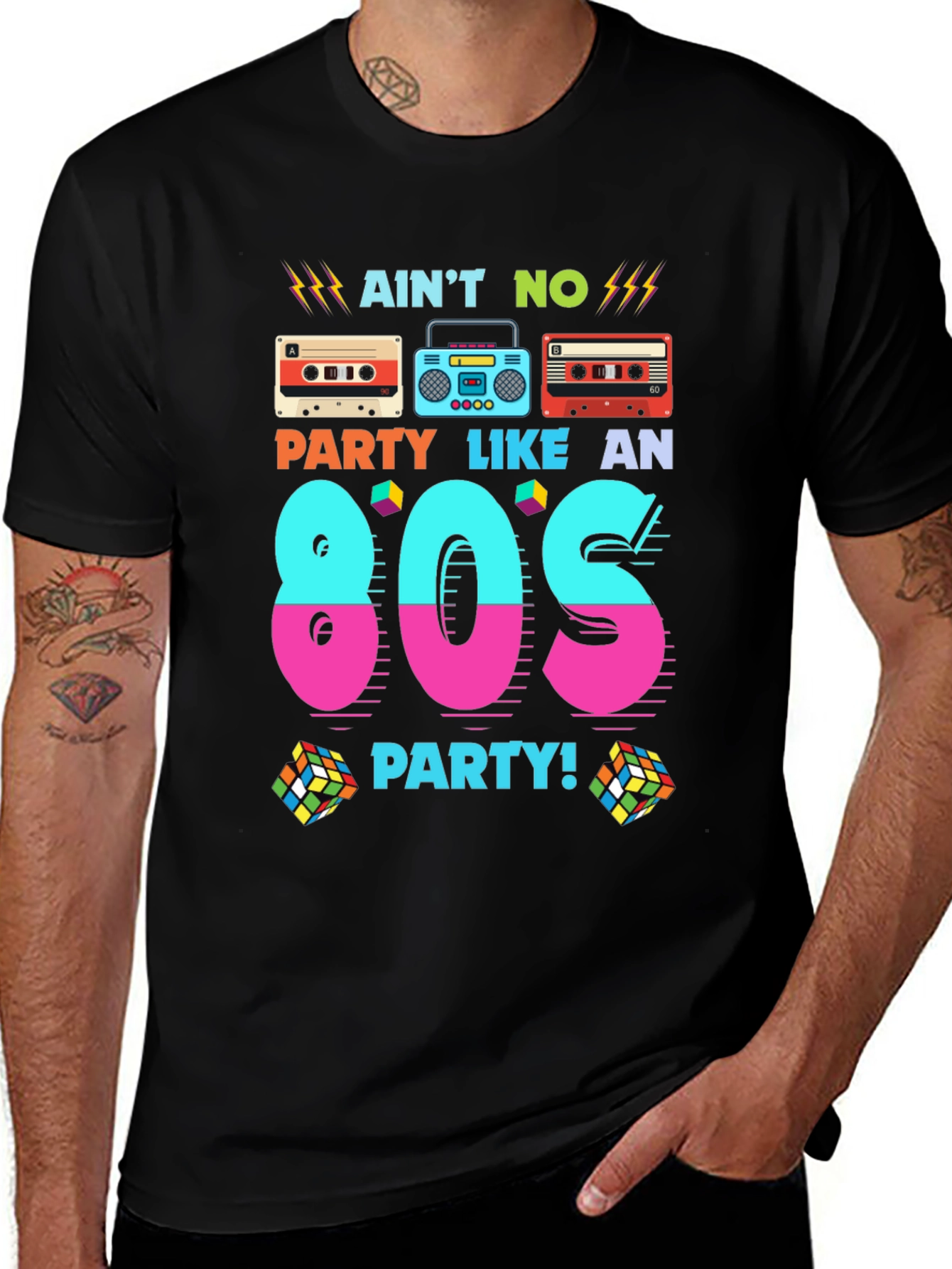 Camiseta Hombre Retro Años 80