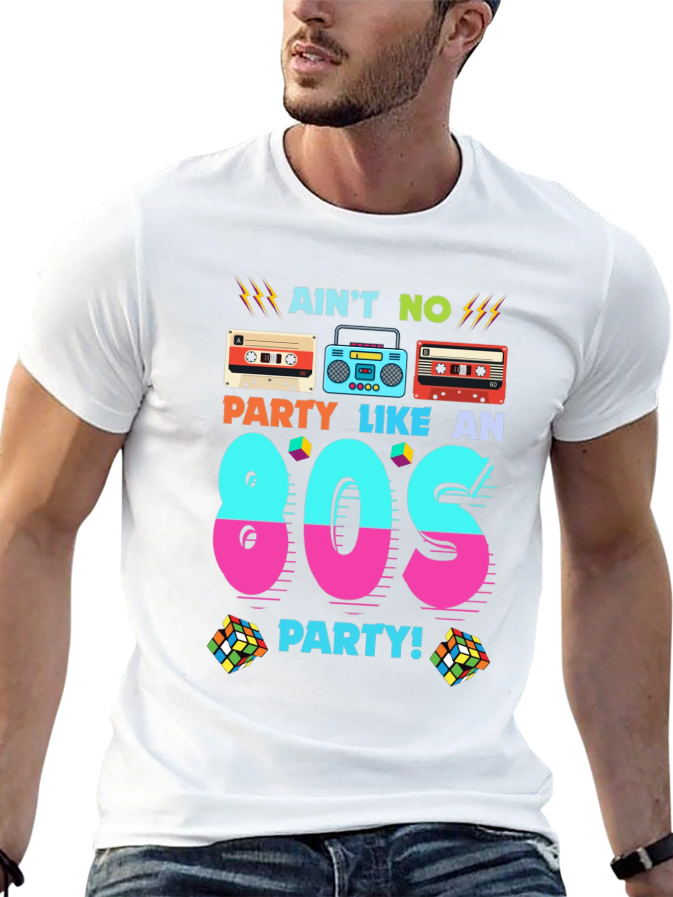 Camiseta Hombre Retro Años 80