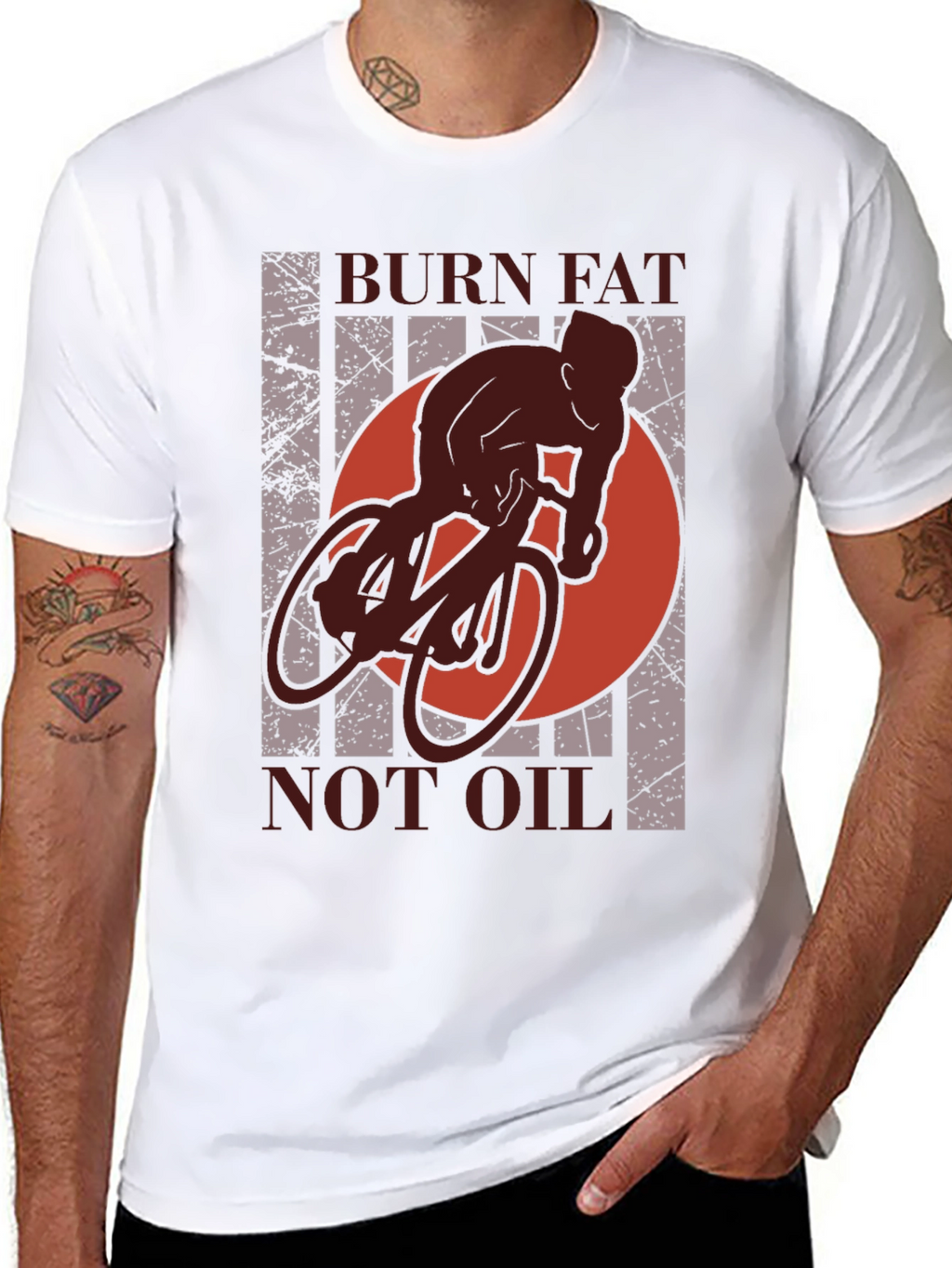 Camiseta Deportiva: Quema Grasa No Gasolina
