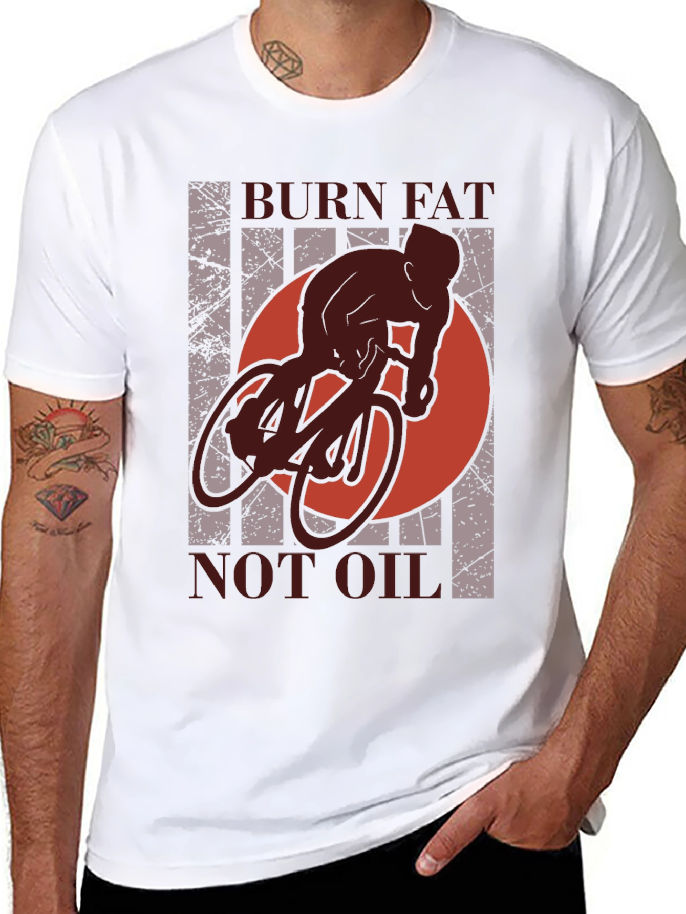 Camiseta Deportiva: Quema Grasa No Gasolina