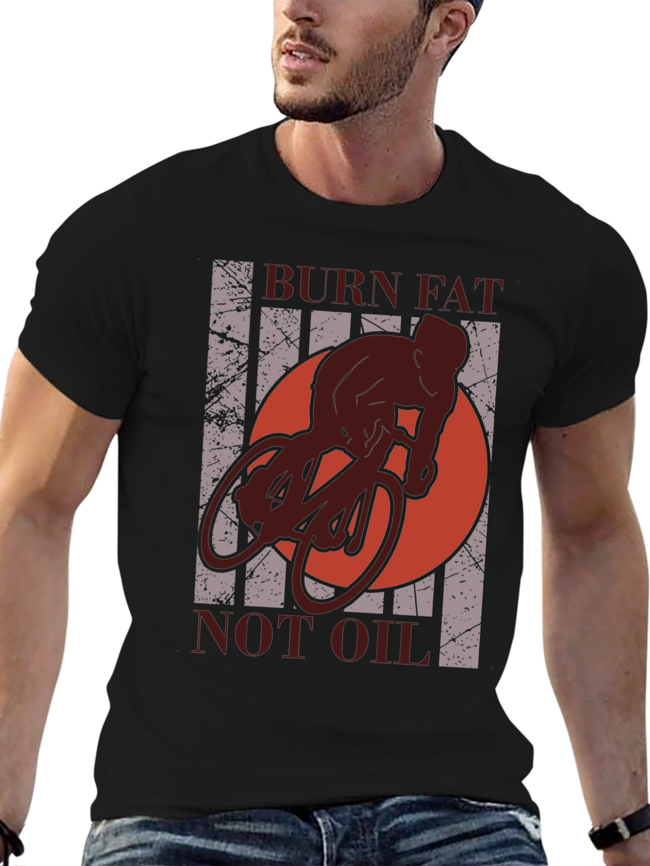 Camiseta Deportiva: Quema Grasa No Gasolina