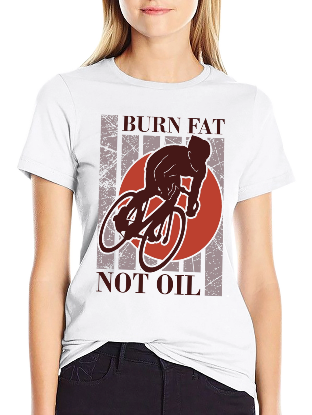 Camiseta Deportiva: Quema Grasa No Gasolina