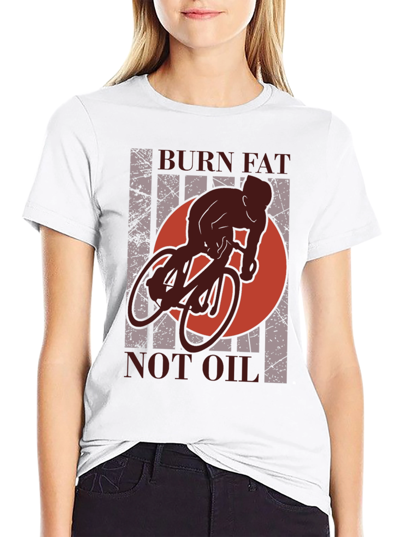 Camiseta Deportiva: Quema Grasa No Gasolina