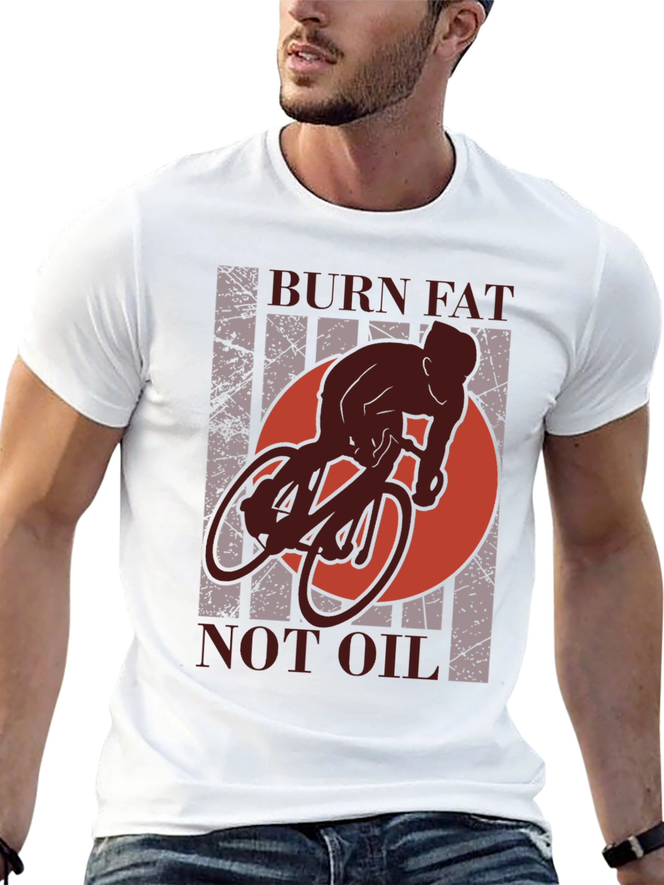 Camiseta Deportiva: Quema Grasa No Gasolina