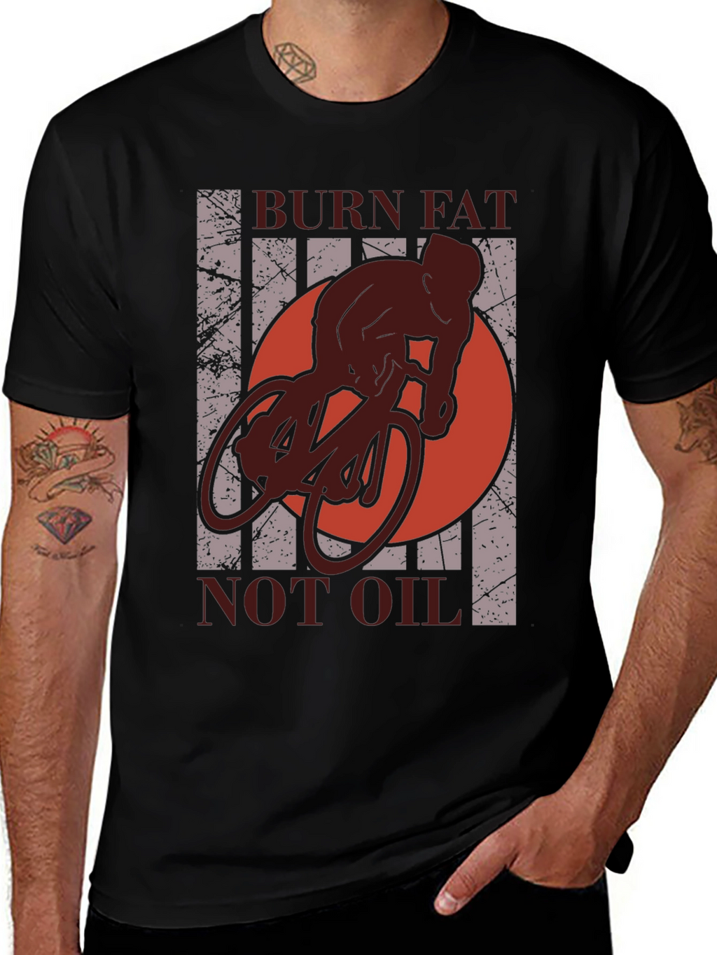 Camiseta Deportiva: Quema Grasa No Gasolina