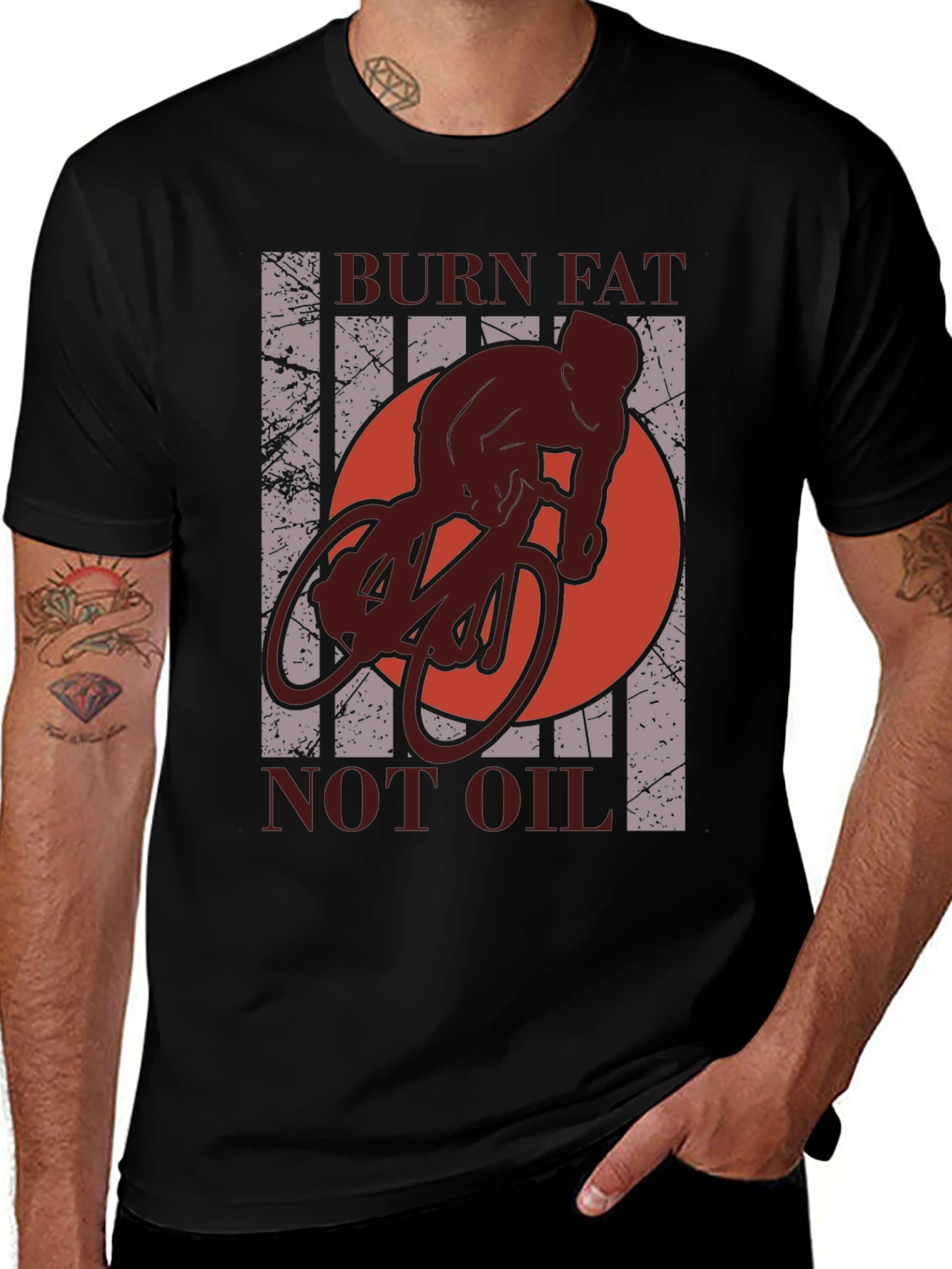 Camiseta Deportiva: Quema Grasa No Gasolina