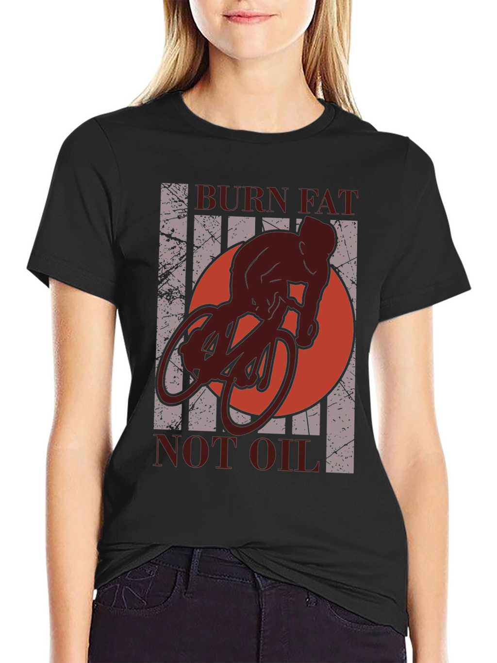 Camiseta Deportiva: Quema Grasa No Gasolina