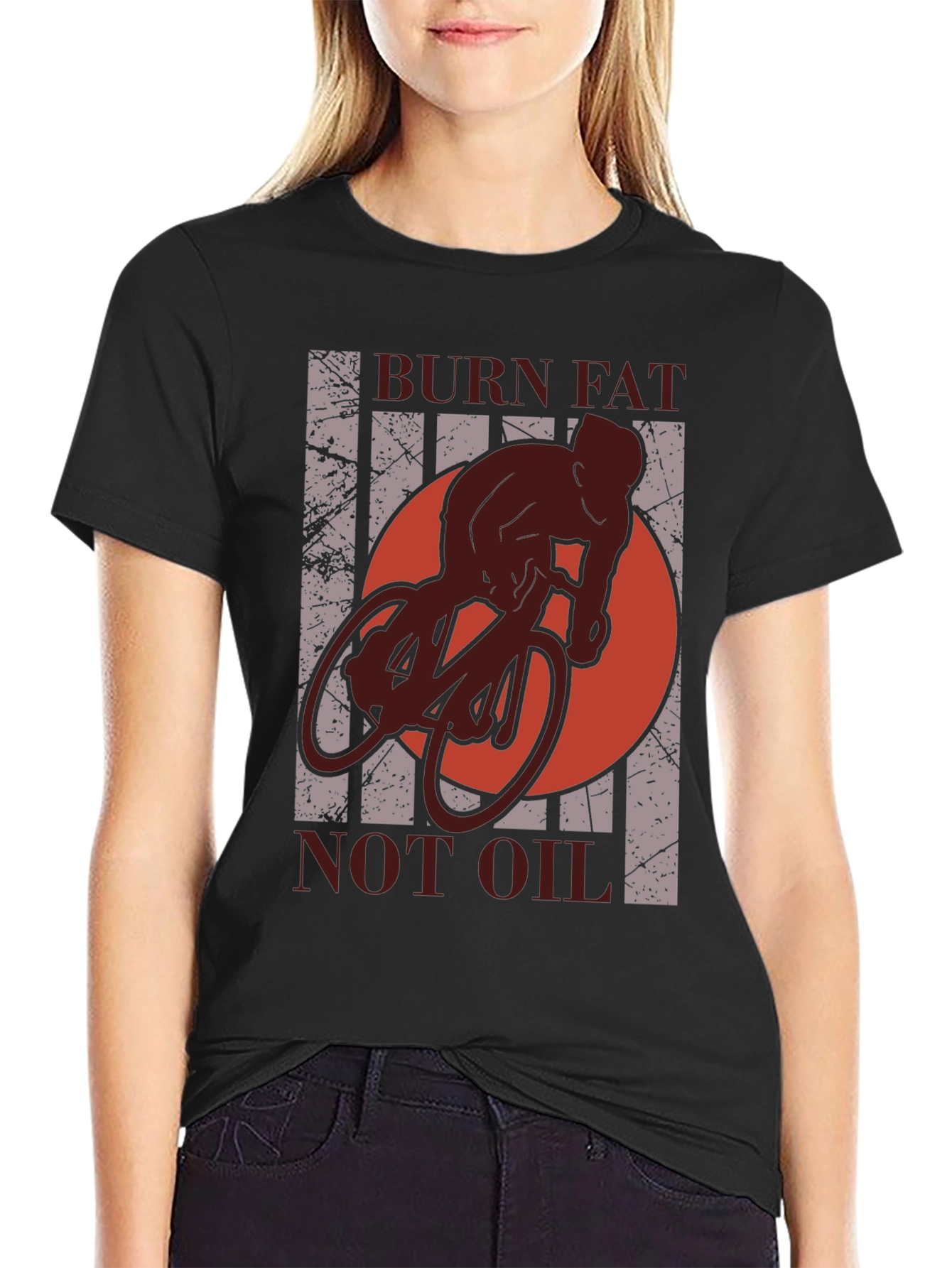 Camiseta Deportiva: Quema Grasa No Gasolina