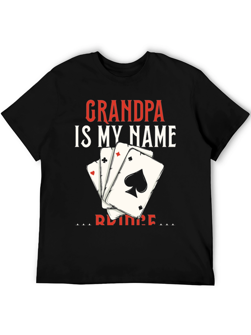 Camiseta Abuelo es mi nombre con cartas