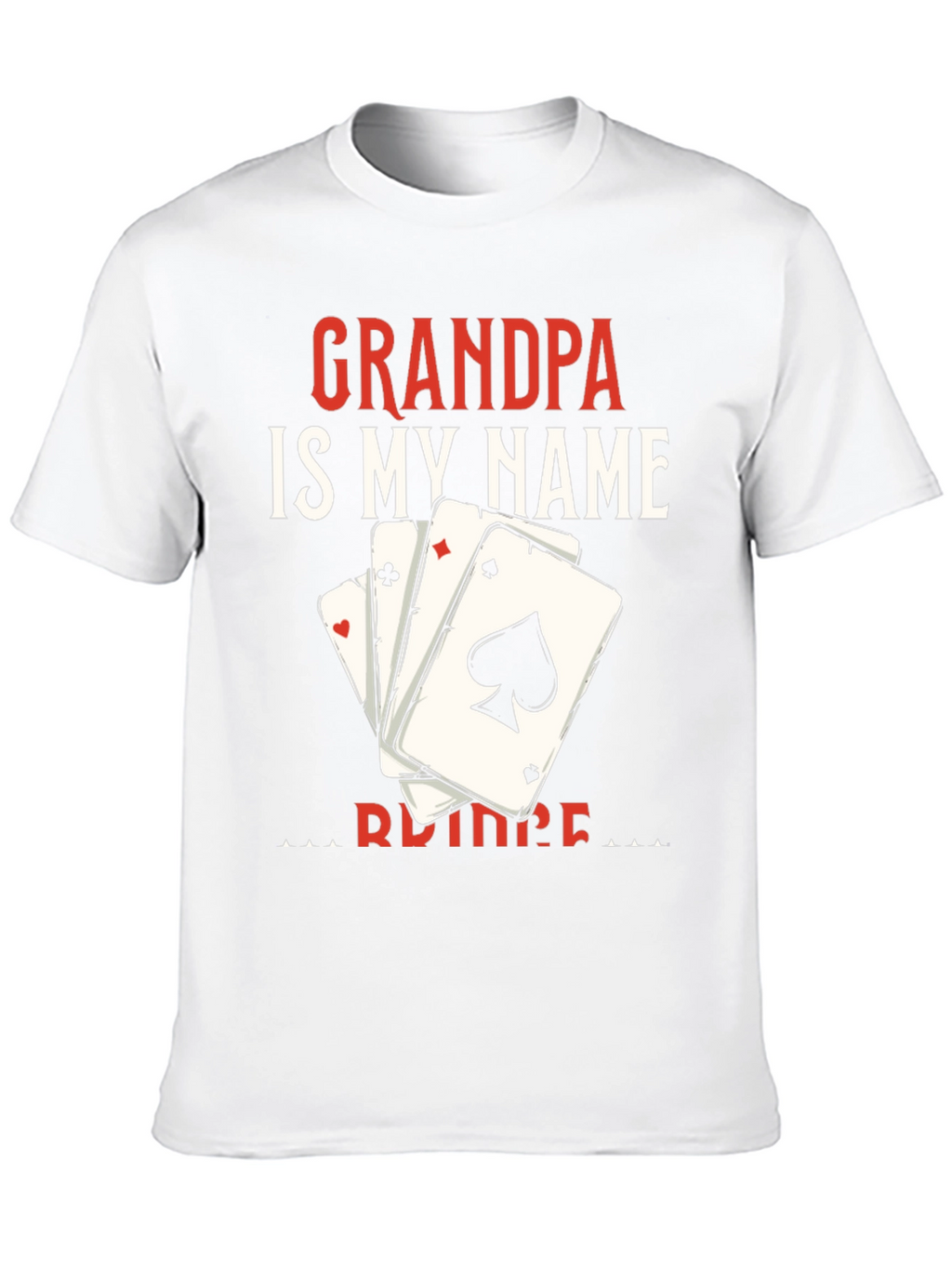 Camiseta Abuelo es mi nombre con cartas