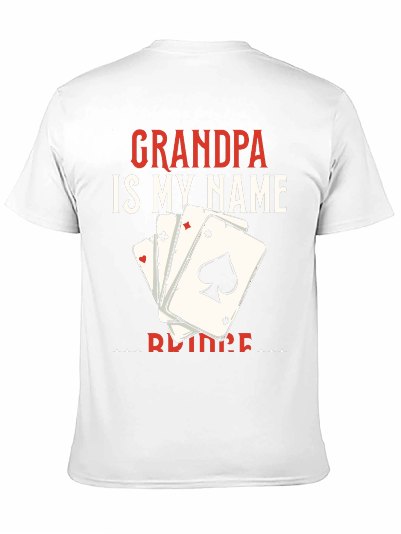 Camiseta Abuelo es mi nombre con cartas