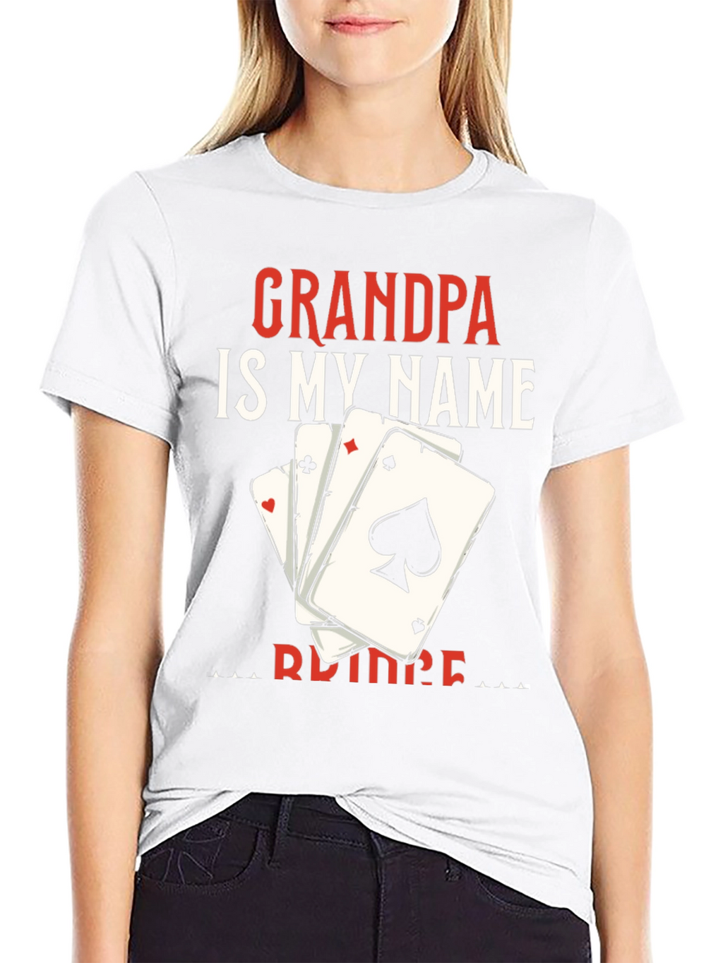 Camiseta Abuelo es mi nombre con cartas